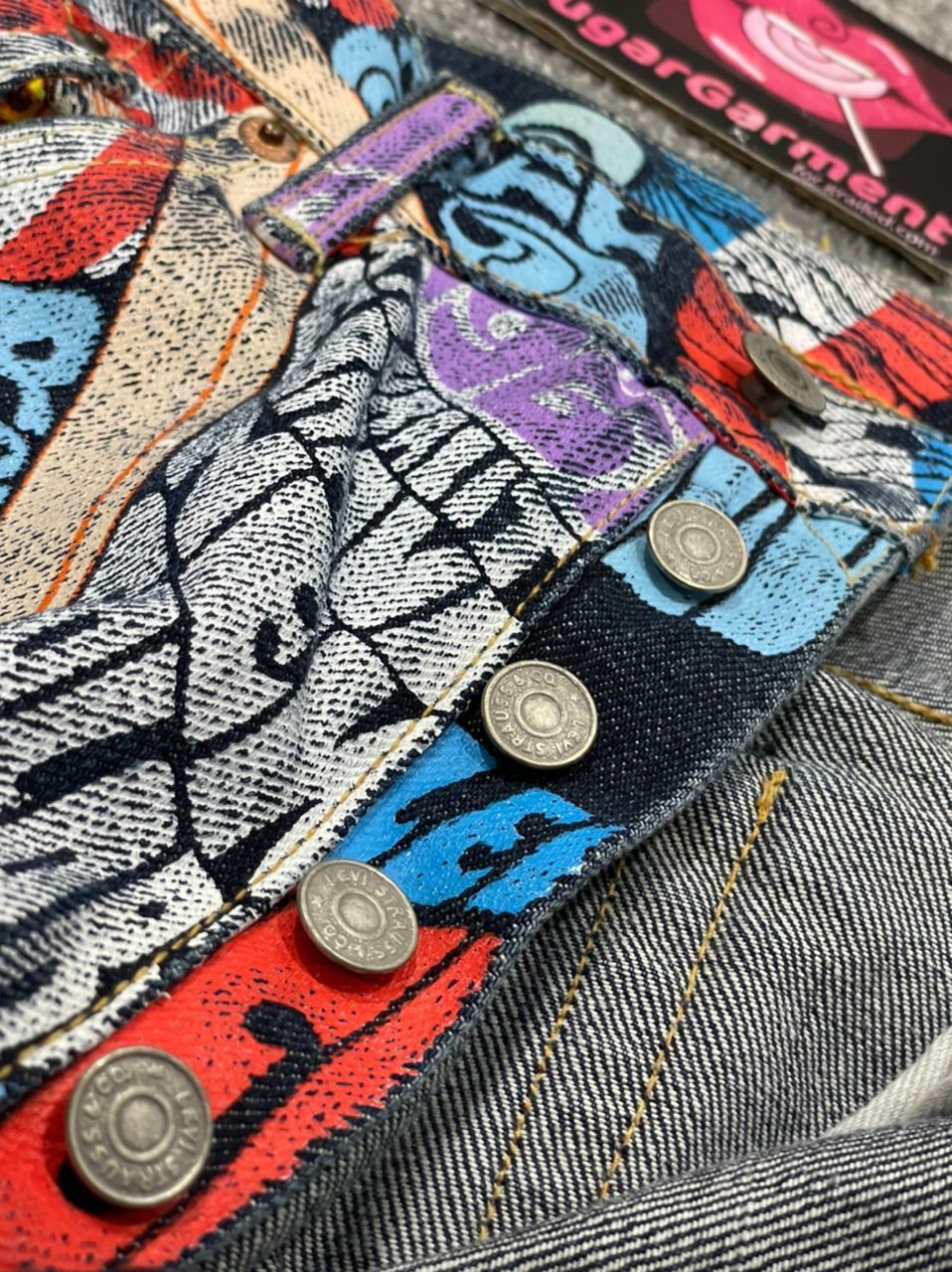 Levi's Levis 501 Jeans Jacket Banner LVC Ad 1966 Pairs Vintage Size US 32 / EU 48 - 6 Thumbnail