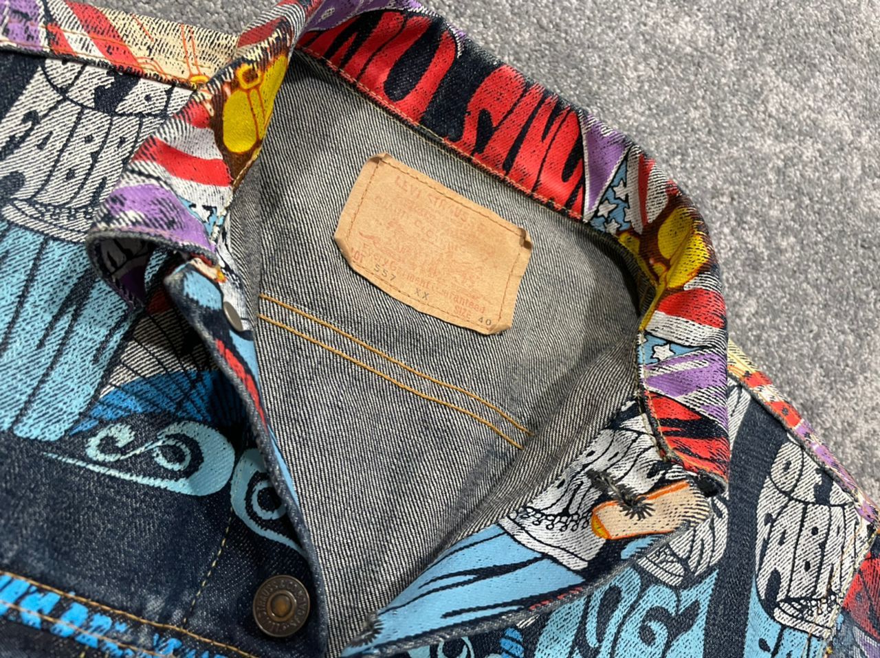 Levi's Levis 501 Jeans Jacket Banner LVC Ad 1966 Pairs Vintage Size US 32 / EU 48 - 11 Thumbnail