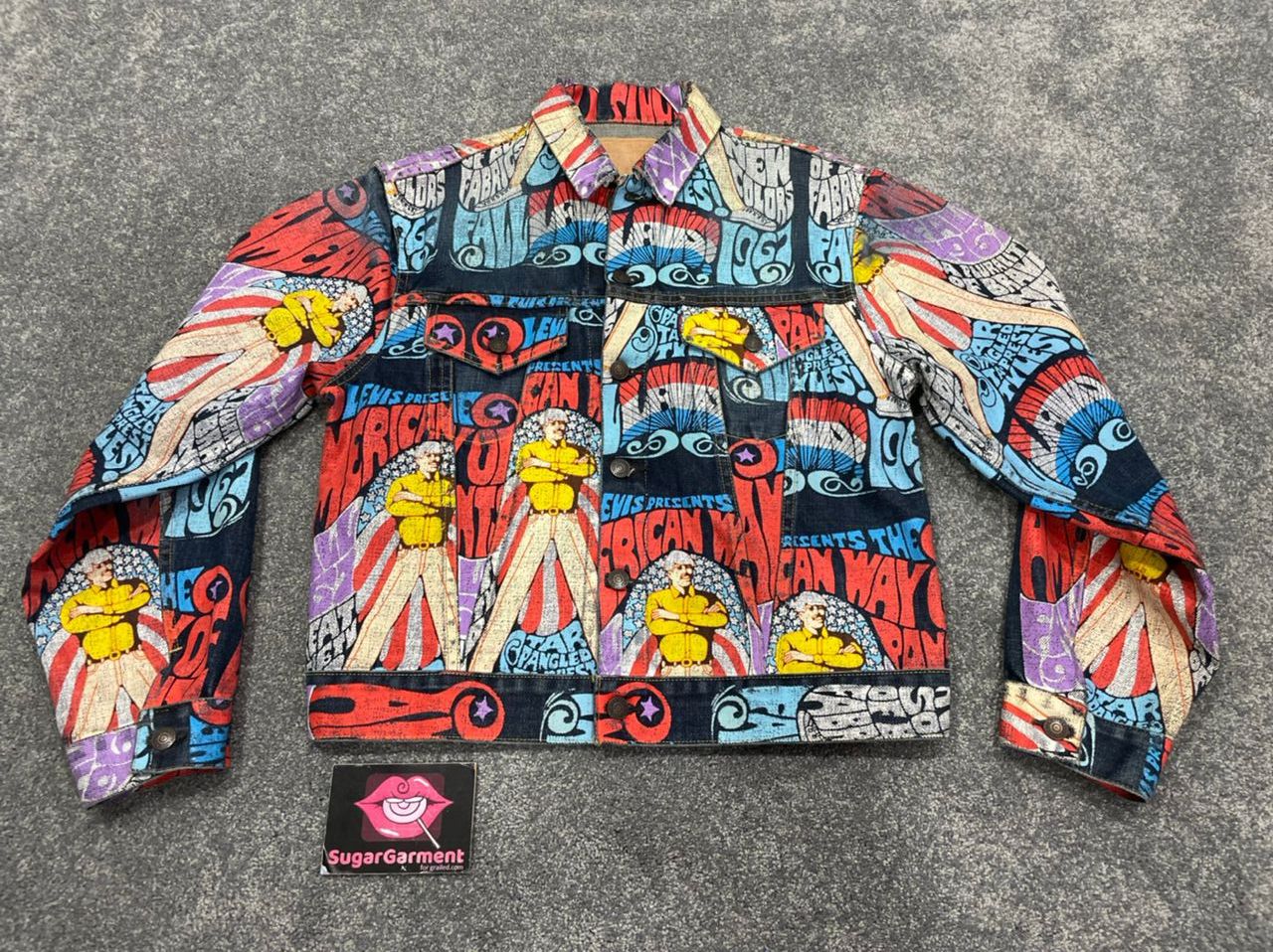 Levi's Levis 501 Jeans Jacket Banner LVC Ad 1966 Pairs Vintage Size US 32 / EU 48 - 5 Thumbnail