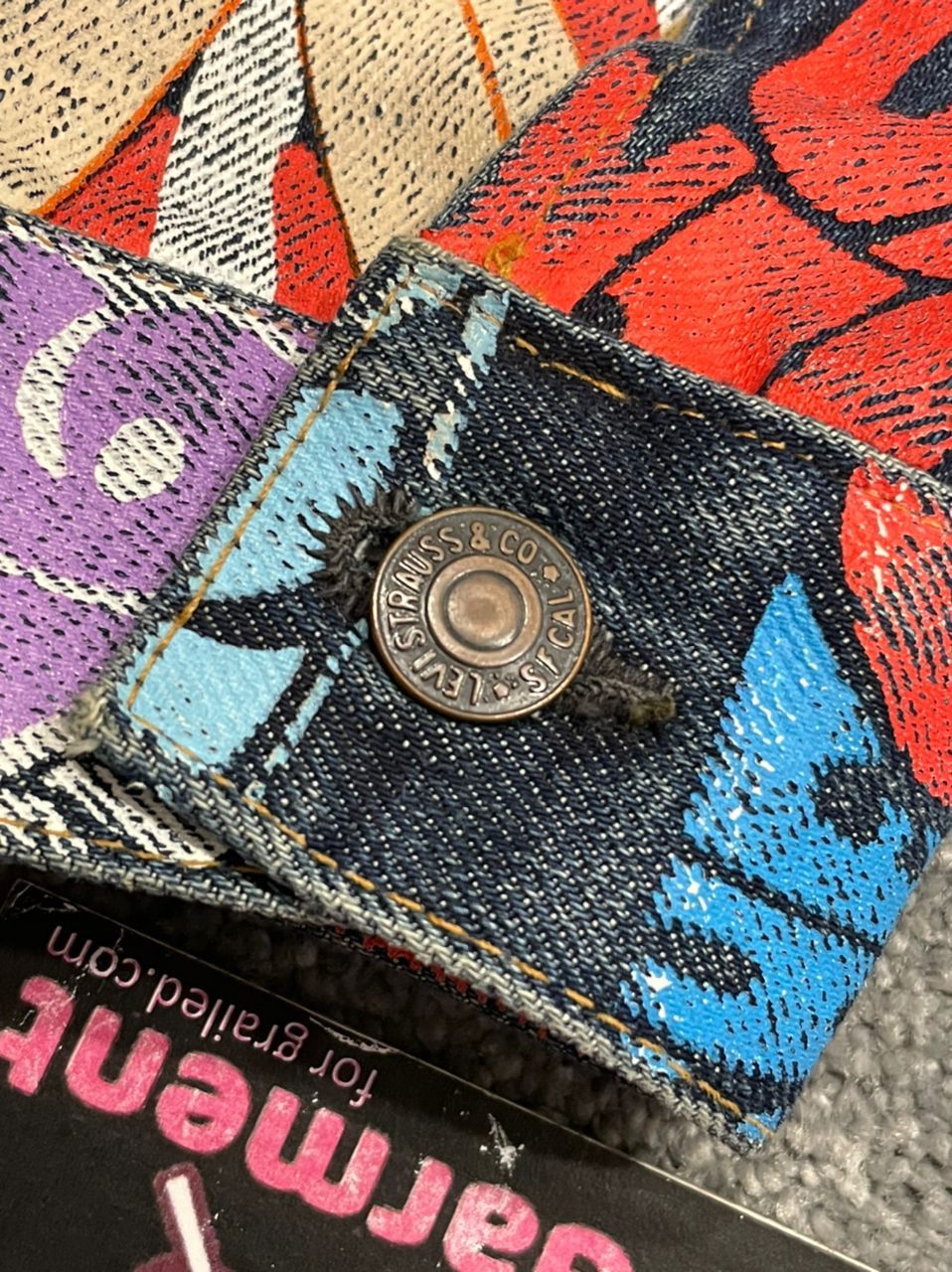Levi's Levis 501 Jeans Jacket Banner LVC Ad 1966 Pairs Vintage Size US 32 / EU 48 - 10 Thumbnail