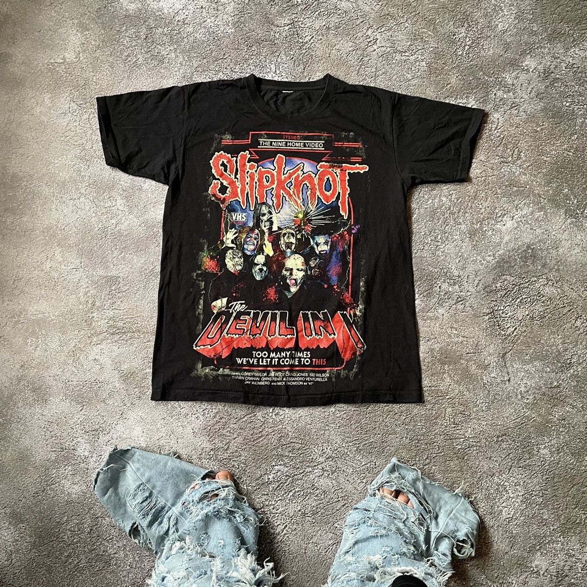 Vintage Y2K SLIPKNOT Face Scream DEAD Creepy Horror Tee