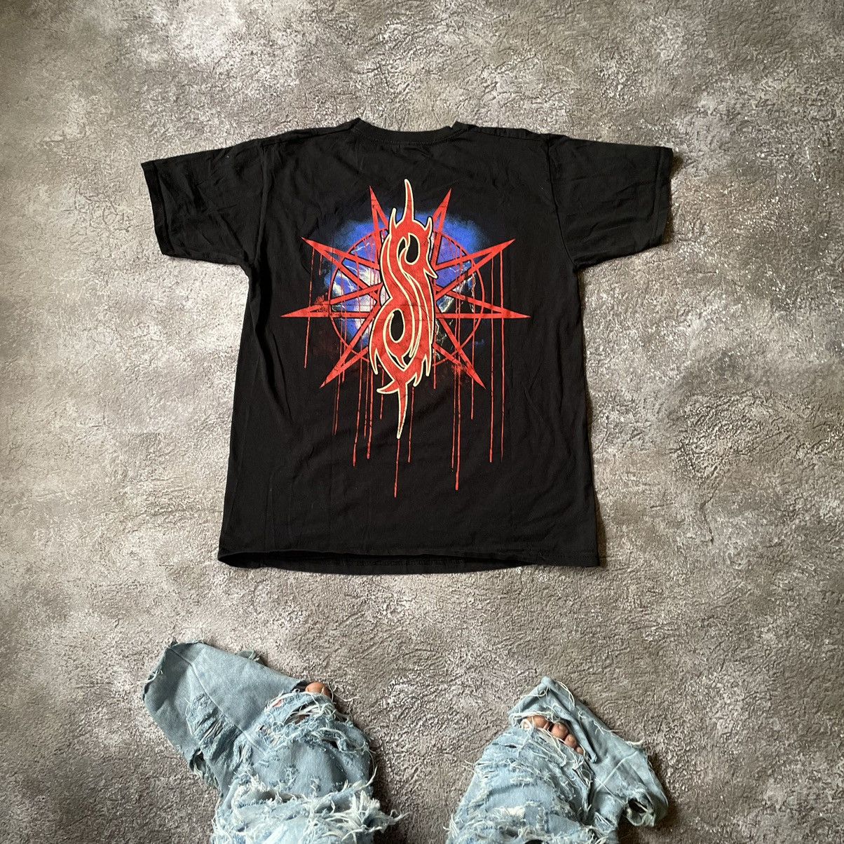Vintage Vintage Y2K Slipknot Band Tee Graphic Print Grunge Dark L Size US L / EU 52-54 / 3 - 8 Thumbnail