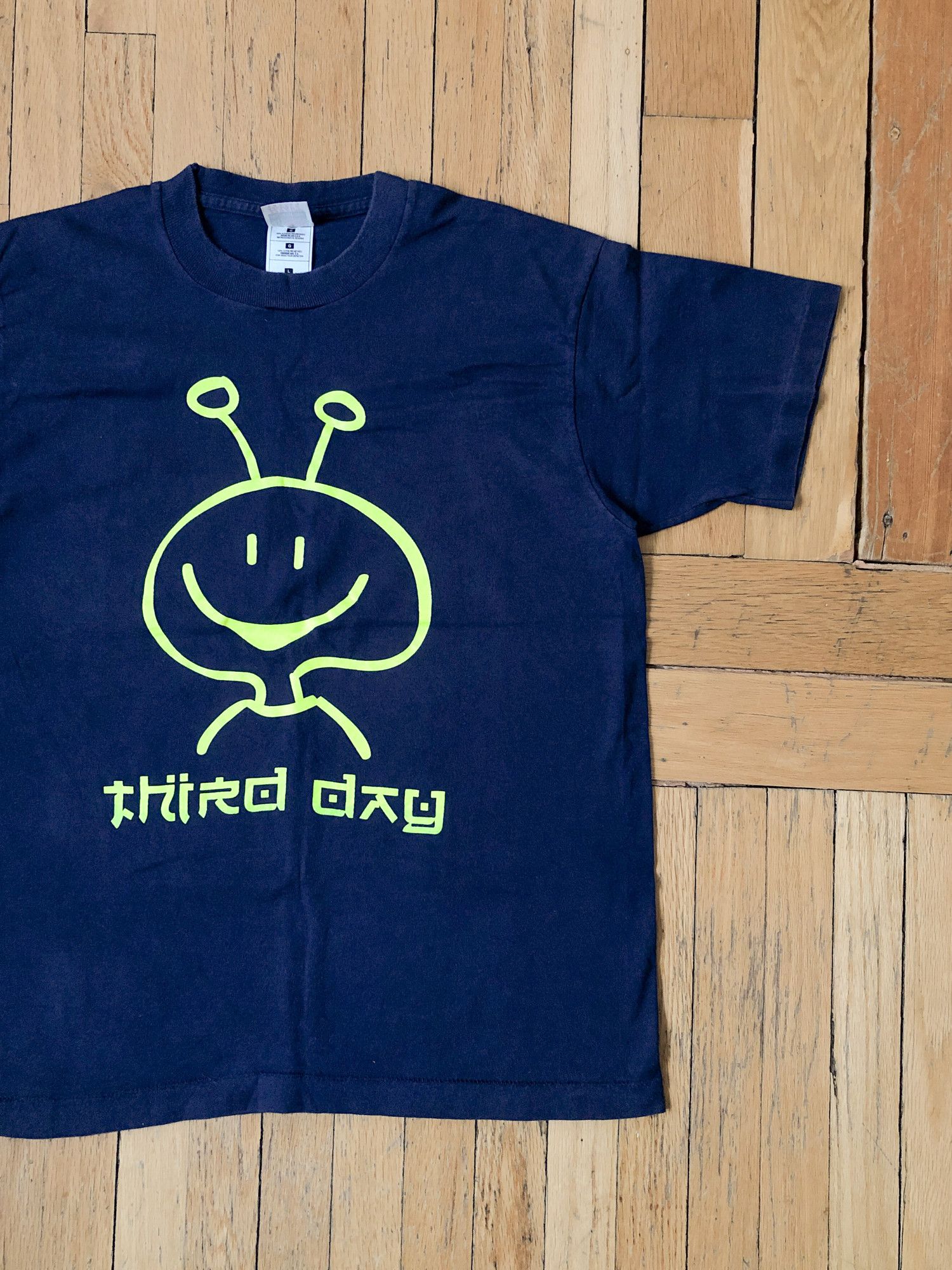 Band Tees × Vintage 1997 Single Stitch 'Alien' Third Day Band T-Shirt Size US L / EU 52-54 / 3 - 1 Thumbnail