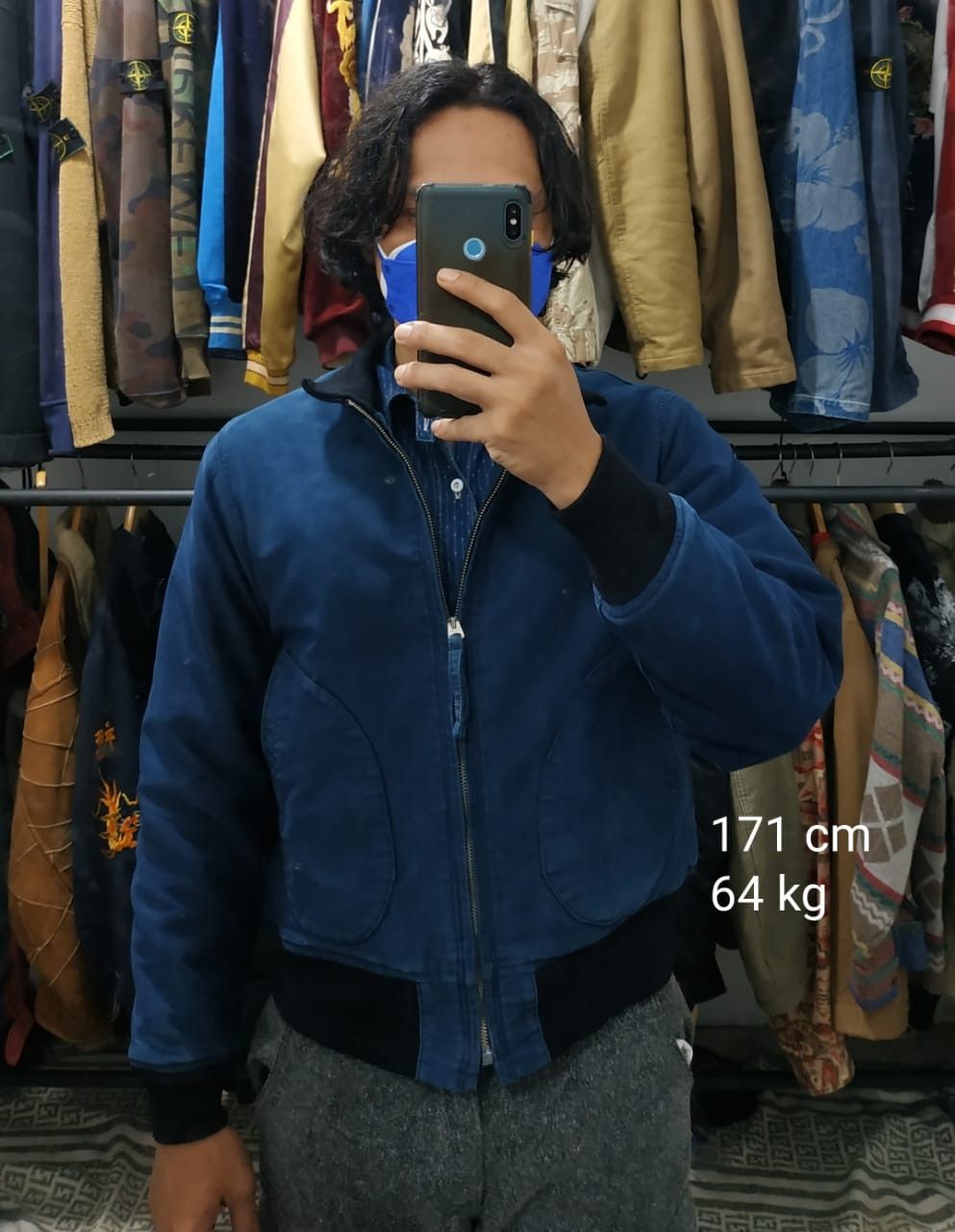Buzz Rickson's Fit S to M, Vtg Buzzrickson Natural Indigo Dyed Deck Jacket Size US S / EU 44-46 / 1 - 18 Thumbnail