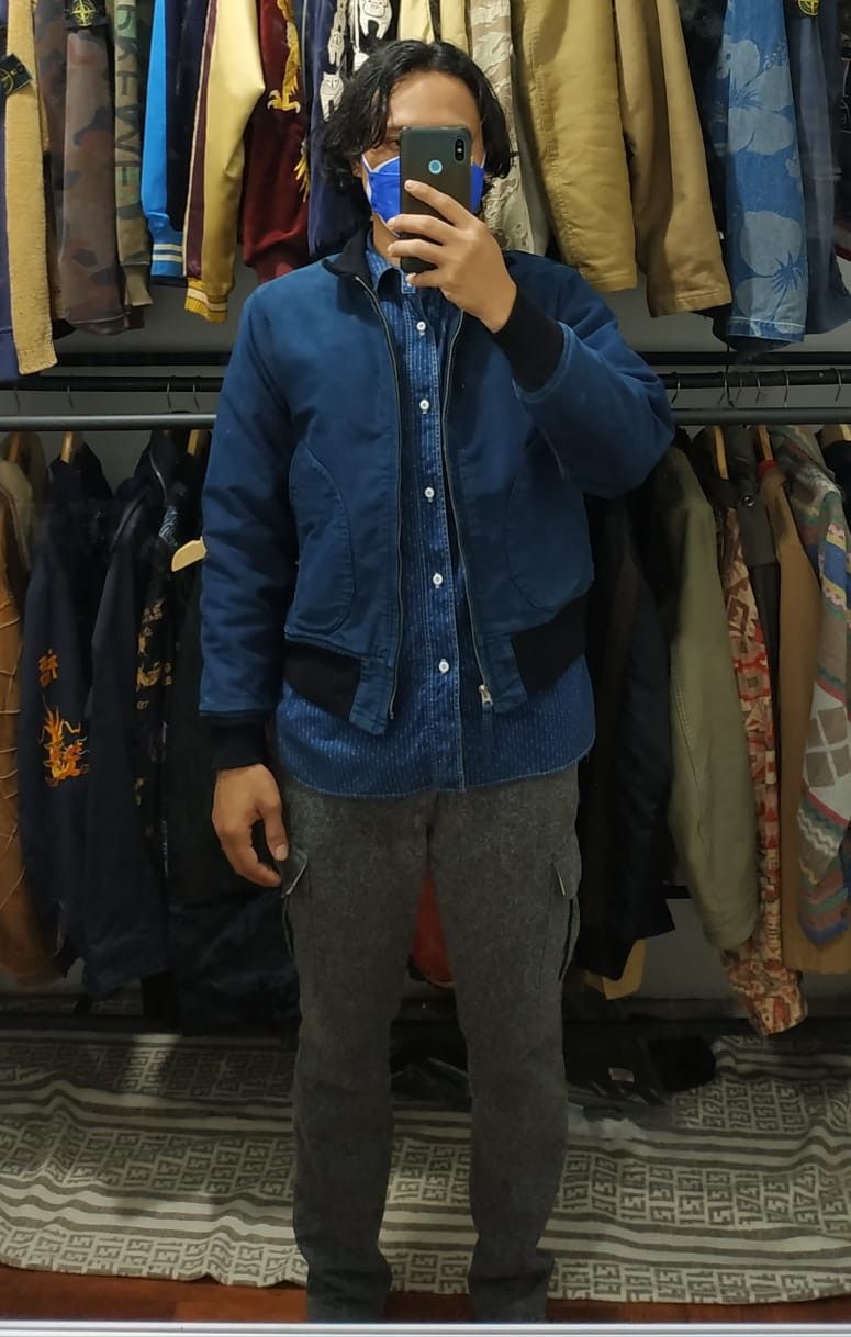 Buzz Rickson's Fit S to M, Vtg Buzzrickson Natural Indigo Dyed Deck Jacket Size US S / EU 44-46 / 1 - 19 Thumbnail