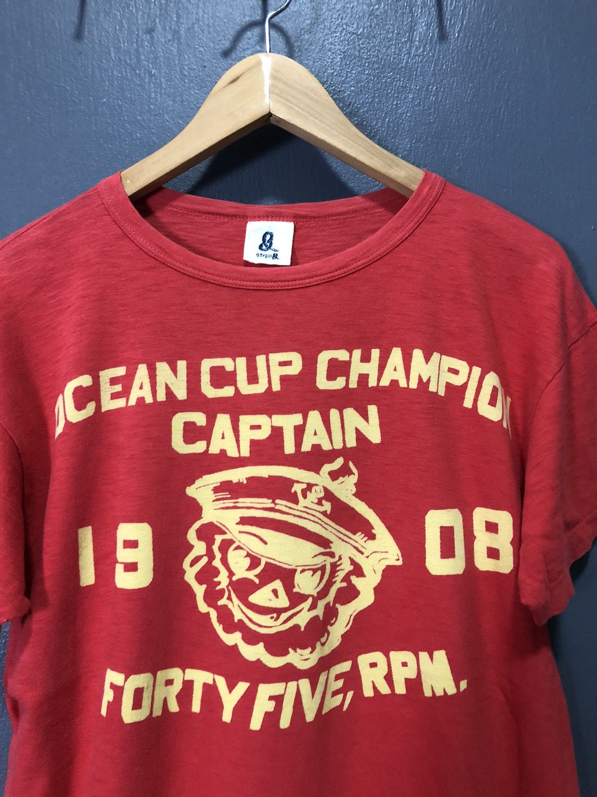 45rpm × Vintage VINTAGE 45rpm OCEAN CUP CHAMPION 1908 SHIRT Size US M / EU 48-50 / 2 - 2 Thumbnail