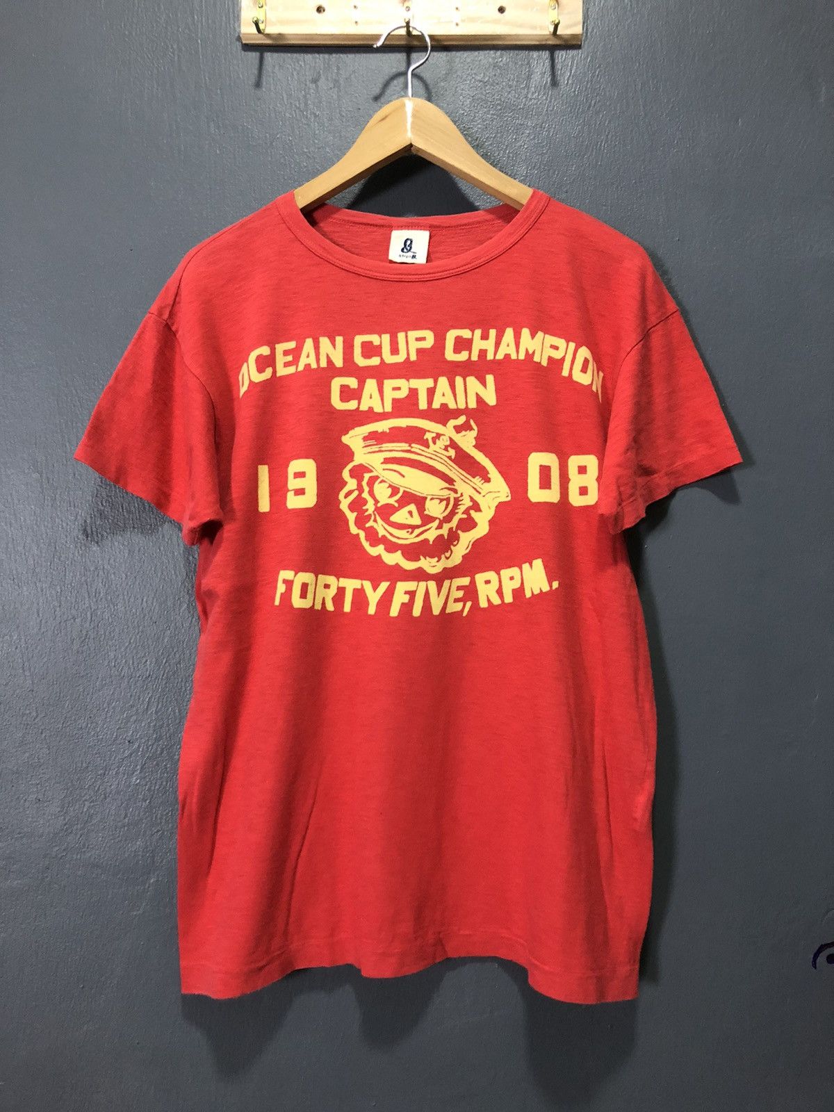 VINTAGE 45rpm OCEAN CUP CHAMPION 1908 SHIRT