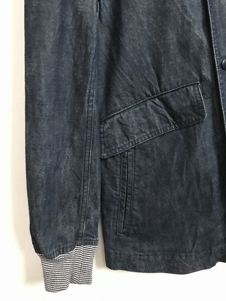 Japanese Brand Abahouse Japan Mandarin Collar Denim Jacket Size US M / EU 48-50 / 2 - 2 Thumbnail