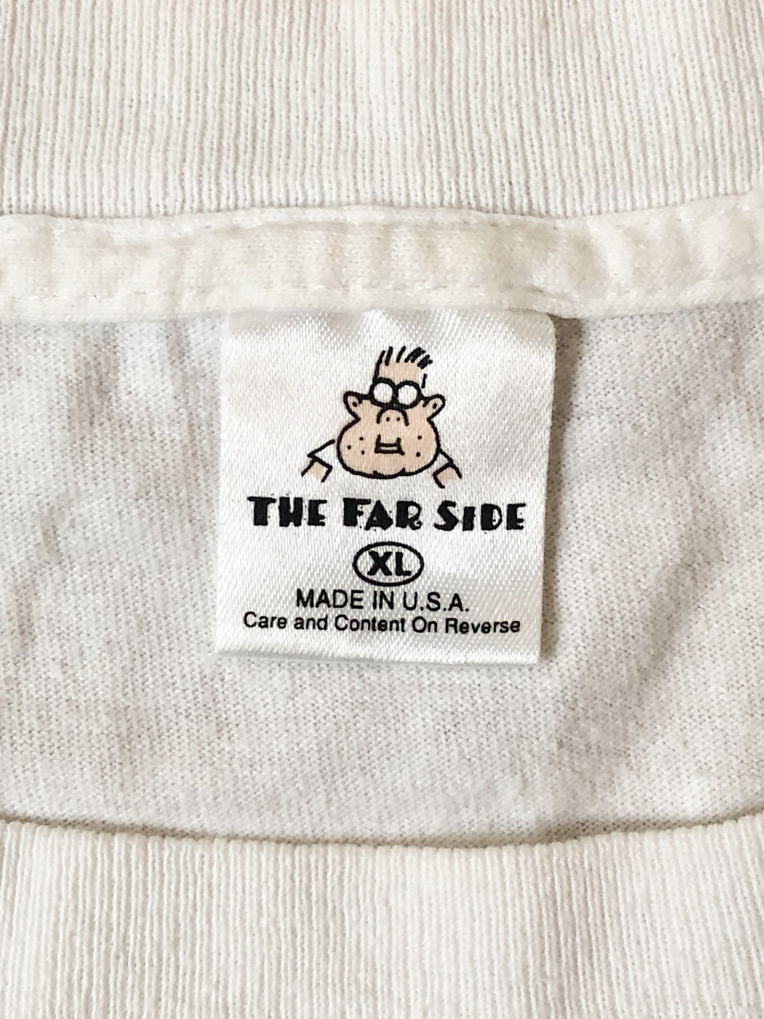 Vintage 1981 Single Stitch Boxy 'The Far Side' Funny T-Shirt Size US XL / EU 56 / 4 - 5 Thumbnail