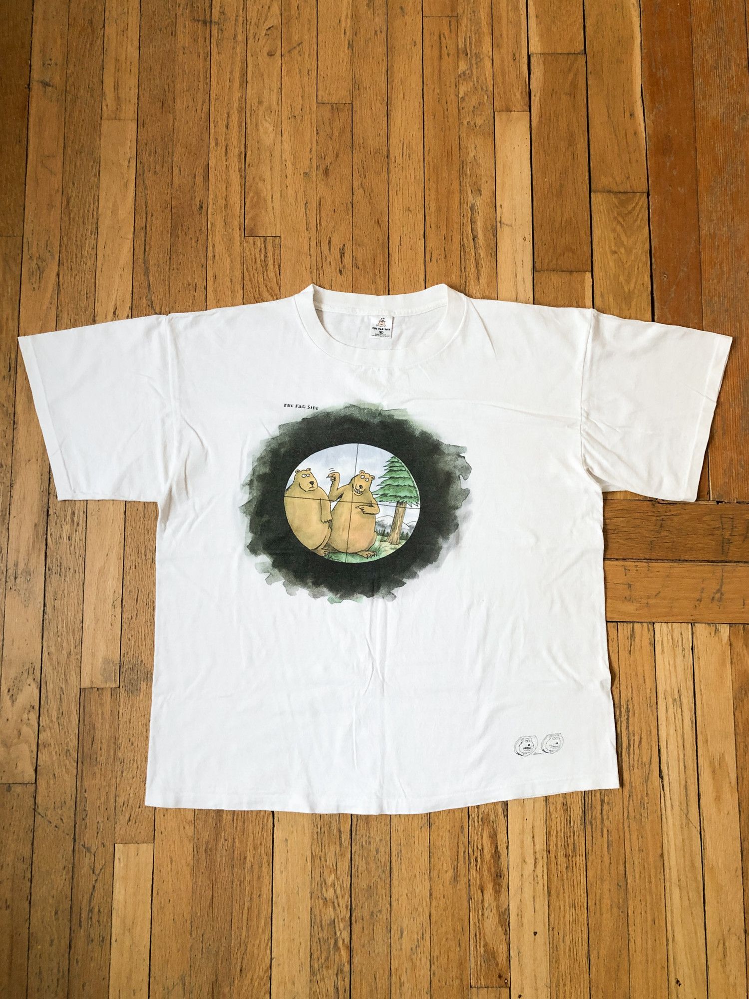 Vintage 1981 Single Stitch Boxy 'The Far Side' Funny T-Shirt Size US XL / EU 56 / 4 - 2 Thumbnail