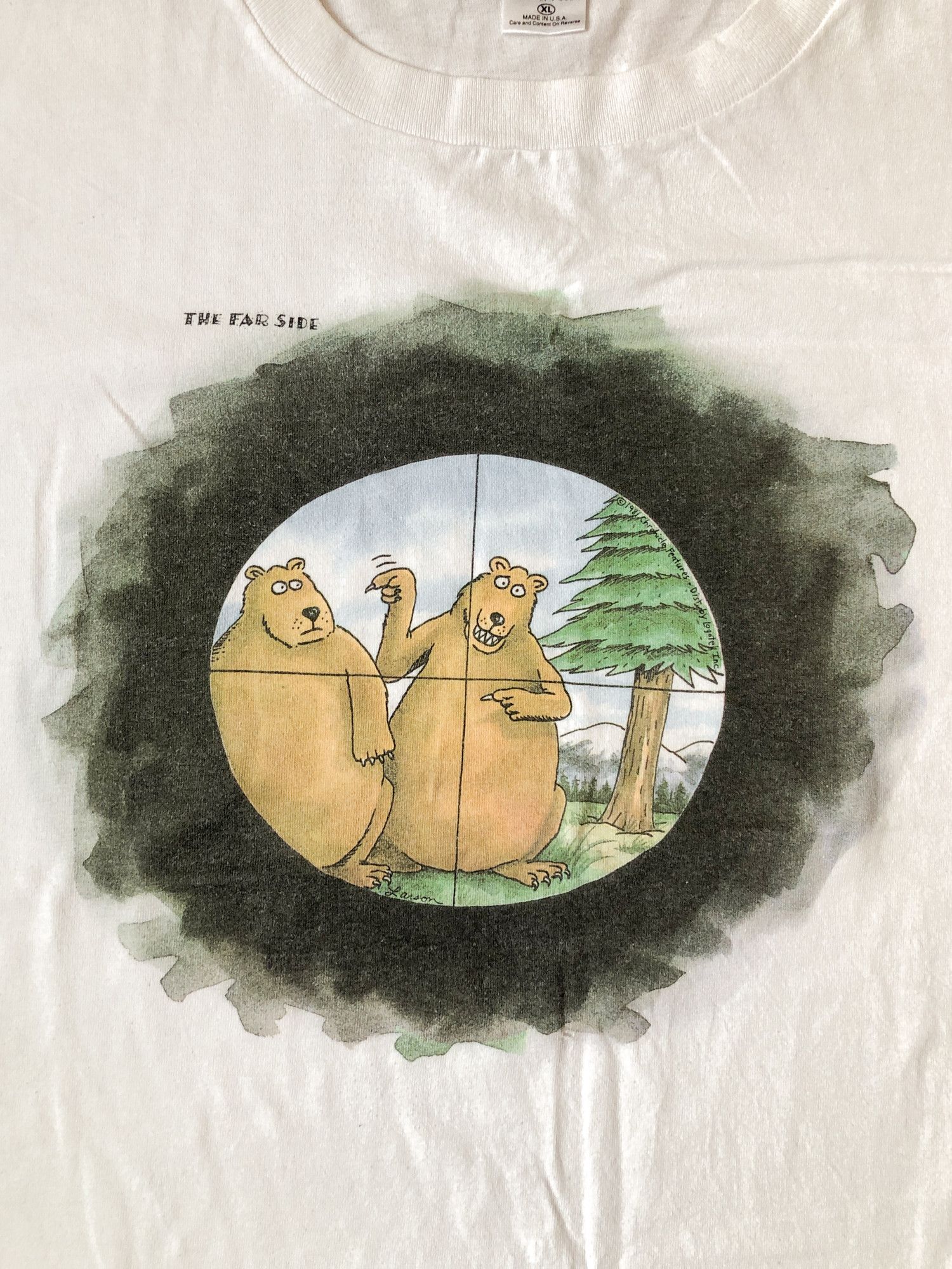 Vintage 1981 Single Stitch Boxy 'The Far Side' Funny T-Shirt Size US XL / EU 56 / 4 - 3 Thumbnail