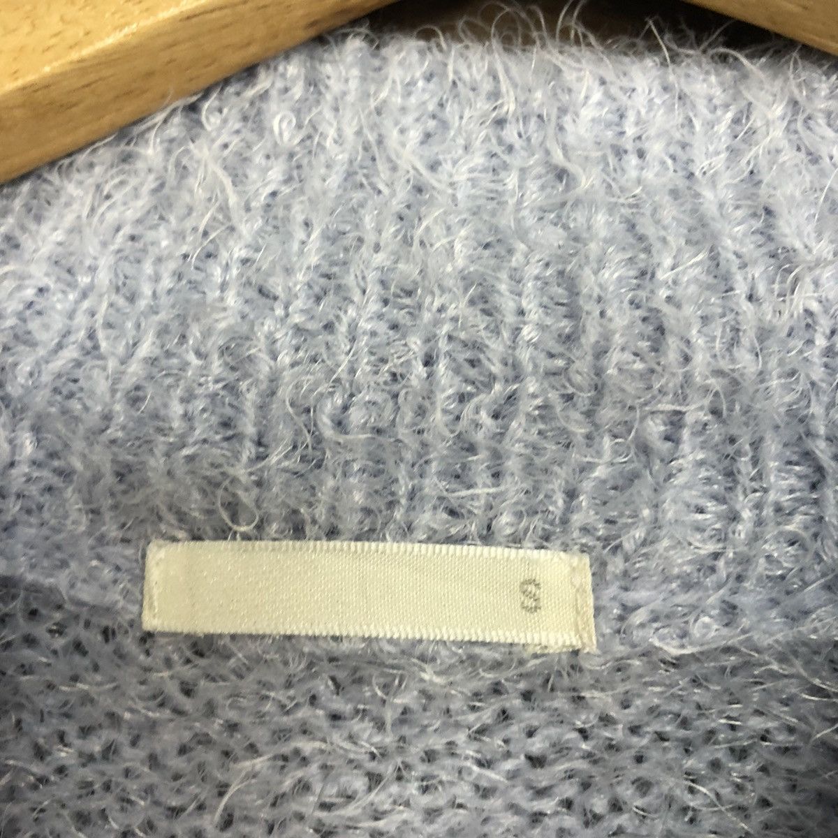 GU × Homespun Knitwear × Japanese Brand DL Gu Japan Light Blue Mohair fur shaggy Knitwear #B622 Size S / US 4 / IT 40 - 11 Thumbnail