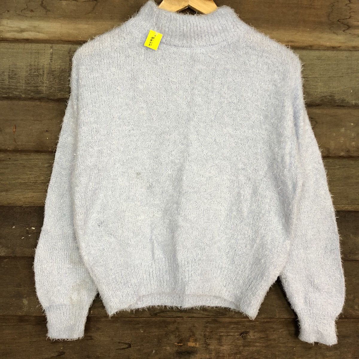 GU × Homespun Knitwear × Japanese Brand DL Gu Japan Light Blue Mohair fur shaggy Knitwear #B622 Size S / US 4 / IT 40 - 8 Thumbnail