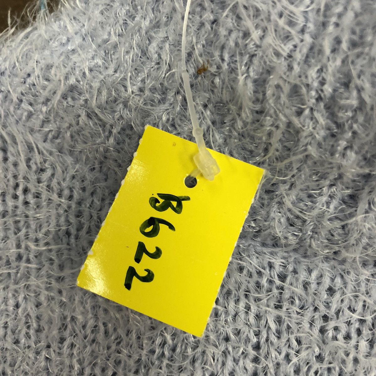 GU × Homespun Knitwear × Japanese Brand DL Gu Japan Light Blue Mohair fur shaggy Knitwear #B622 Size S / US 4 / IT 40 - 10 Thumbnail