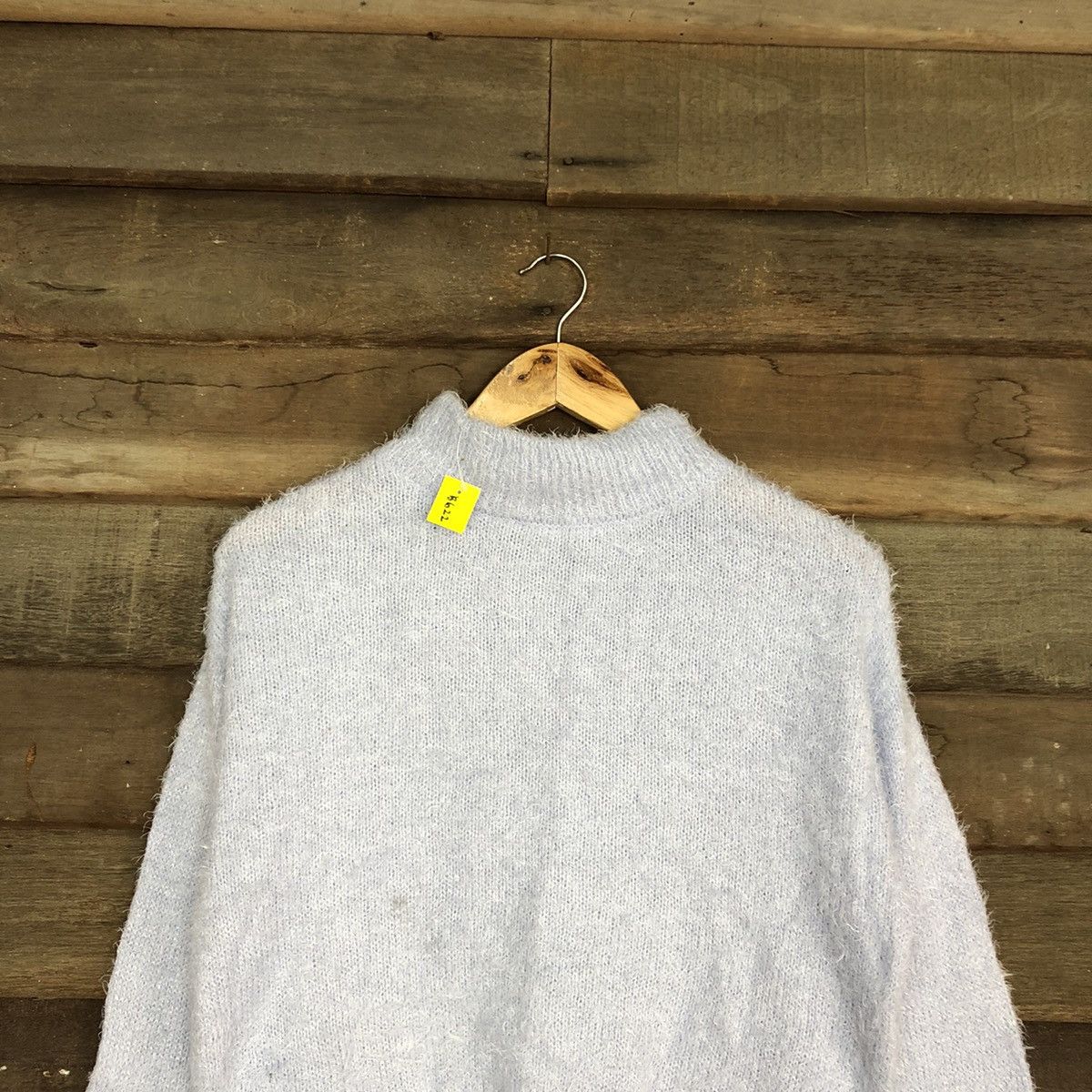 GU × Homespun Knitwear × Japanese Brand DL Gu Japan Light Blue Mohair fur shaggy Knitwear #B622 Size S / US 4 / IT 40 - 9 Thumbnail