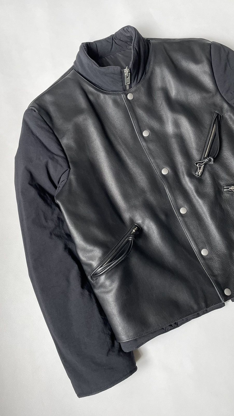 Maison Margiela A/W 17 Leather Front Moto Jacket Size US M / EU 48-50 / 2 - 4 Thumbnail