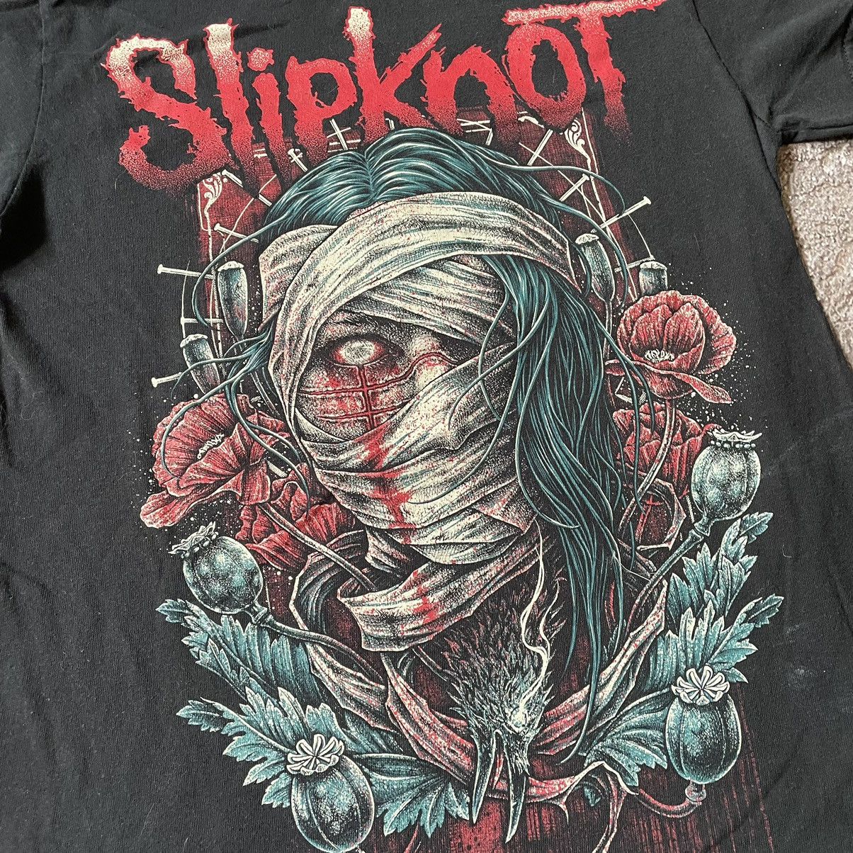 Band Tees Vintage Y2K SLIPKNOT Face Scream DEAD Creepy Horror Tee Size US S / EU 44-46 / 1 - 6 Thumbnail