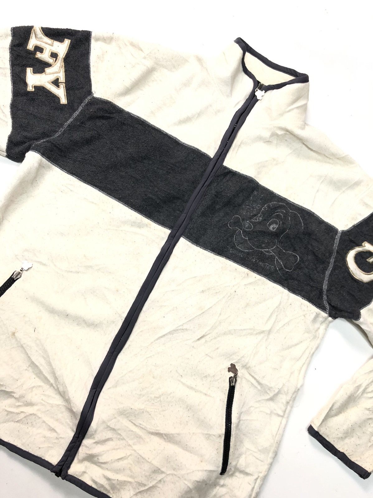Designer × Japanese Brand GALFY INTERNATIONAL CRUTCH NVC FLEECE JACKET Size US L / EU 52-54 / 3 - 5 Thumbnail