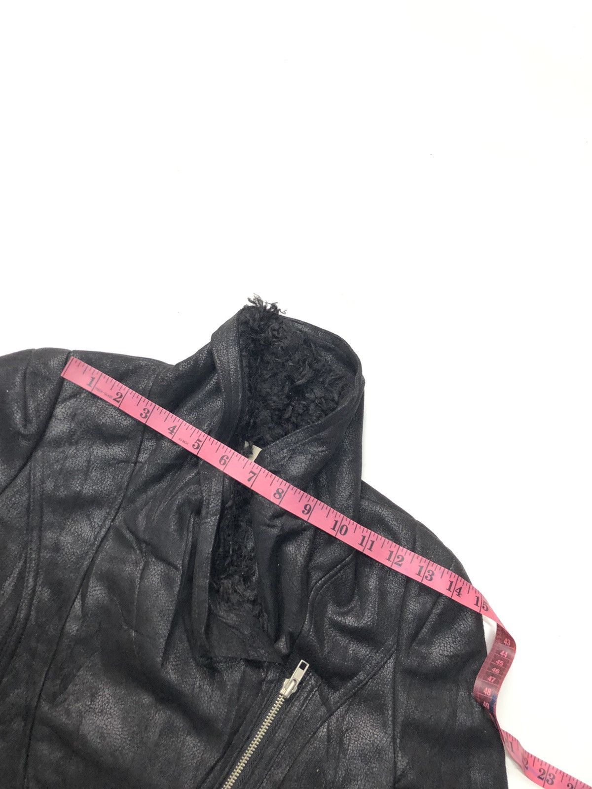 Japanese Brand 1.ST SUEDE SHERPA INNER ROCKER BIKER JACKET Size XS / US 0-2 / IT 36-38 - 8 Thumbnail