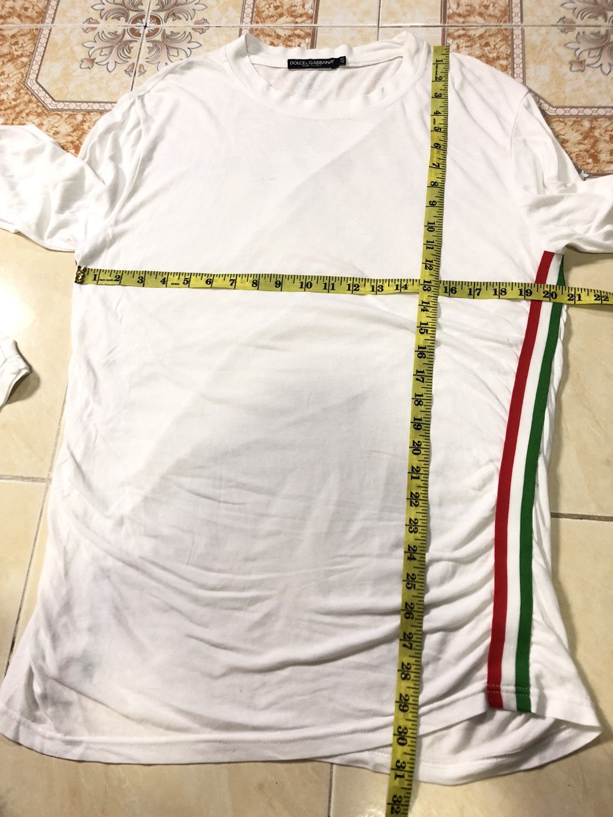 Designer × Vintage DOLCE & GABBANA SIDE TAPE LONG SLEEVE PLAIN SHIRT Size US M / EU 48-50 / 2 - 6 Thumbnail