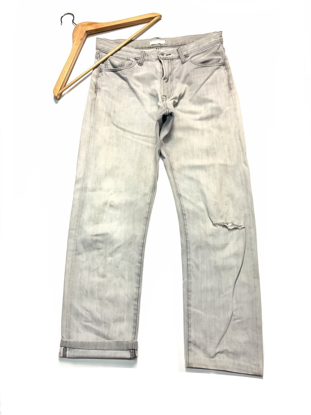 Japanese Brand × Uniqlo × Vintage VINTAGE UNIQLO DISTRESSED SELVEDGE DENIM Size US 32 / EU 48 - 1 Thumbnail