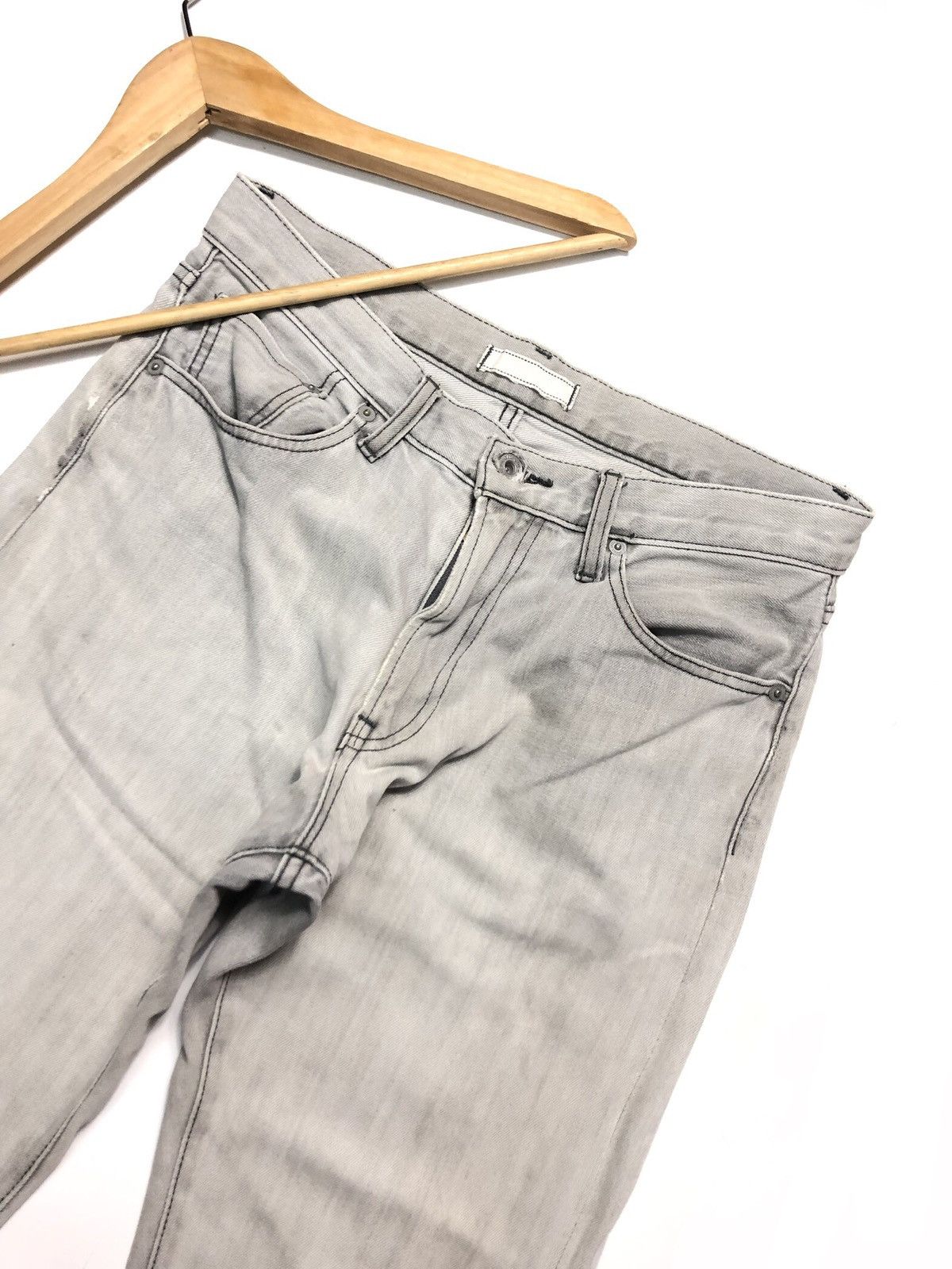 Japanese Brand × Uniqlo × Vintage VINTAGE UNIQLO DISTRESSED SELVEDGE DENIM Size US 32 / EU 48 - 3 Thumbnail