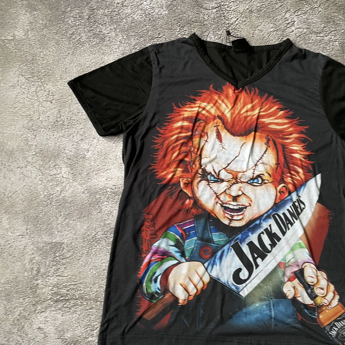 Band Tees Vintage Y2K Chucky Play Face Scream DEAD Creepy Horror Tee Size US L / EU 52-54 / 3 - 4 Thumbnail