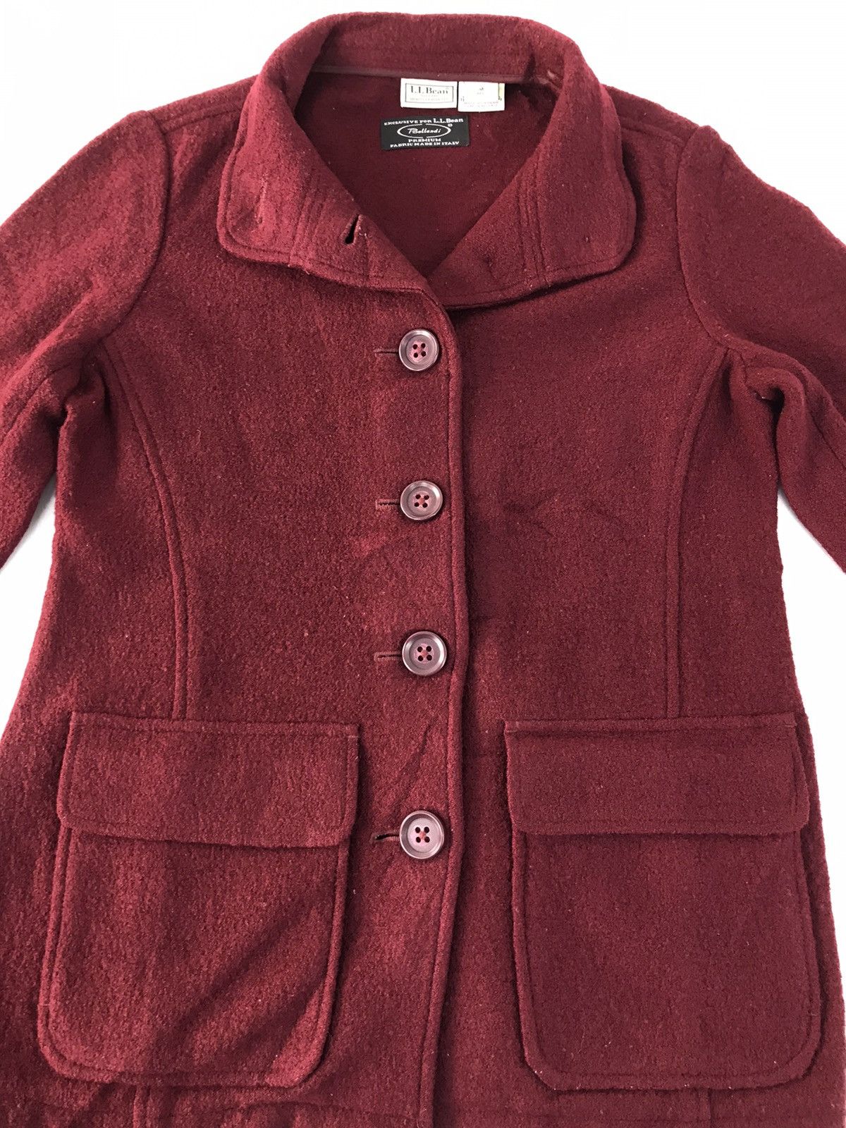 L.L. Bean × Vintage LL Bean Bellandi Wool Thick Jacket Coat Double Pocket Size M / US 6-8 / IT 42-44 - 3 Thumbnail