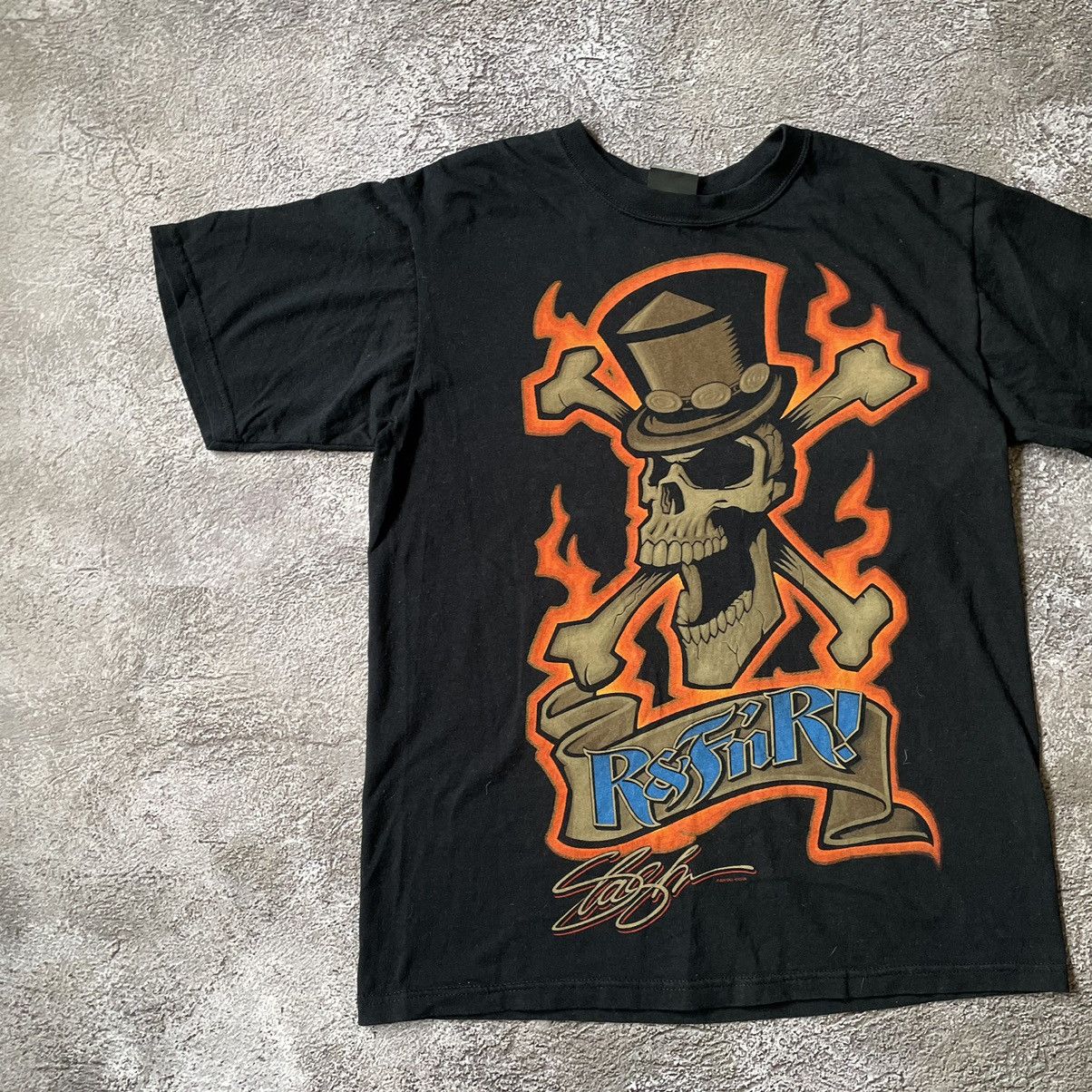 Vintage Vintage Y2K Skull Graphic Tee Sun Faded Horror Skate Boxy L Size US L / EU 52-54 / 3 - 4 Thumbnail