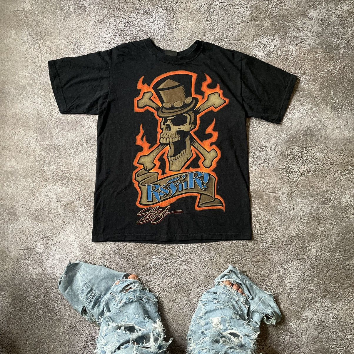 Vintage Vintage Y2K Skull Graphic Tee Sun Faded Horror Skate Boxy L Size US L / EU 52-54 / 3 - 1 Thumbnail