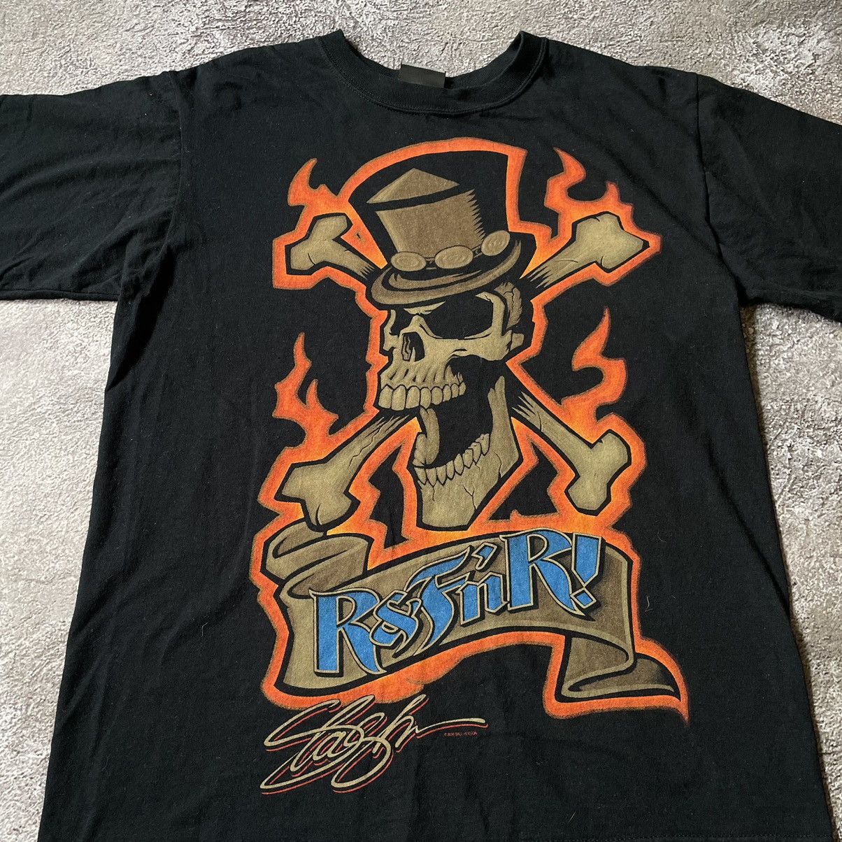 Vintage Vintage Y2K Skull Graphic Tee Sun Faded Horror Skate Boxy L Size US L / EU 52-54 / 3 - 5 Thumbnail