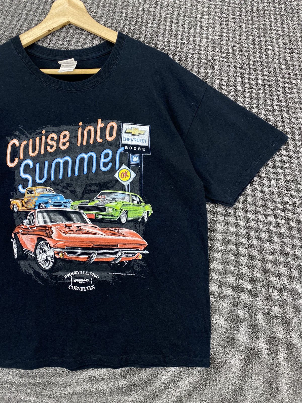 Daytona Vintage Chevrolet Classic Cruise Into Summer Tees T Shirts Size US L / EU 52-54 / 3 - 4 Thumbnail