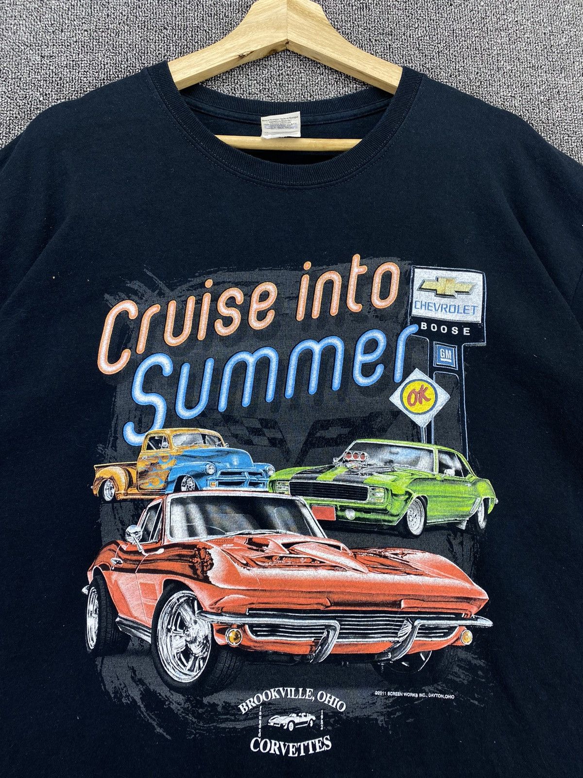 Daytona Vintage Chevrolet Classic Cruise Into Summer Tees T Shirts Size US L / EU 52-54 / 3 - 5 Thumbnail