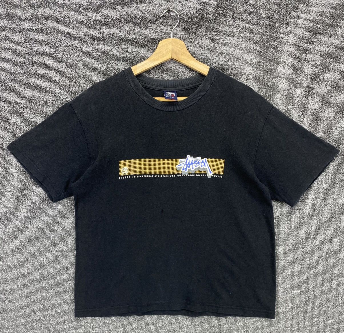 Stussy Vintage 90s Stussy Spellout Crop Top Tees T Shirts Size M / US 6-8 / IT 42-44 - 1 Thumbnail