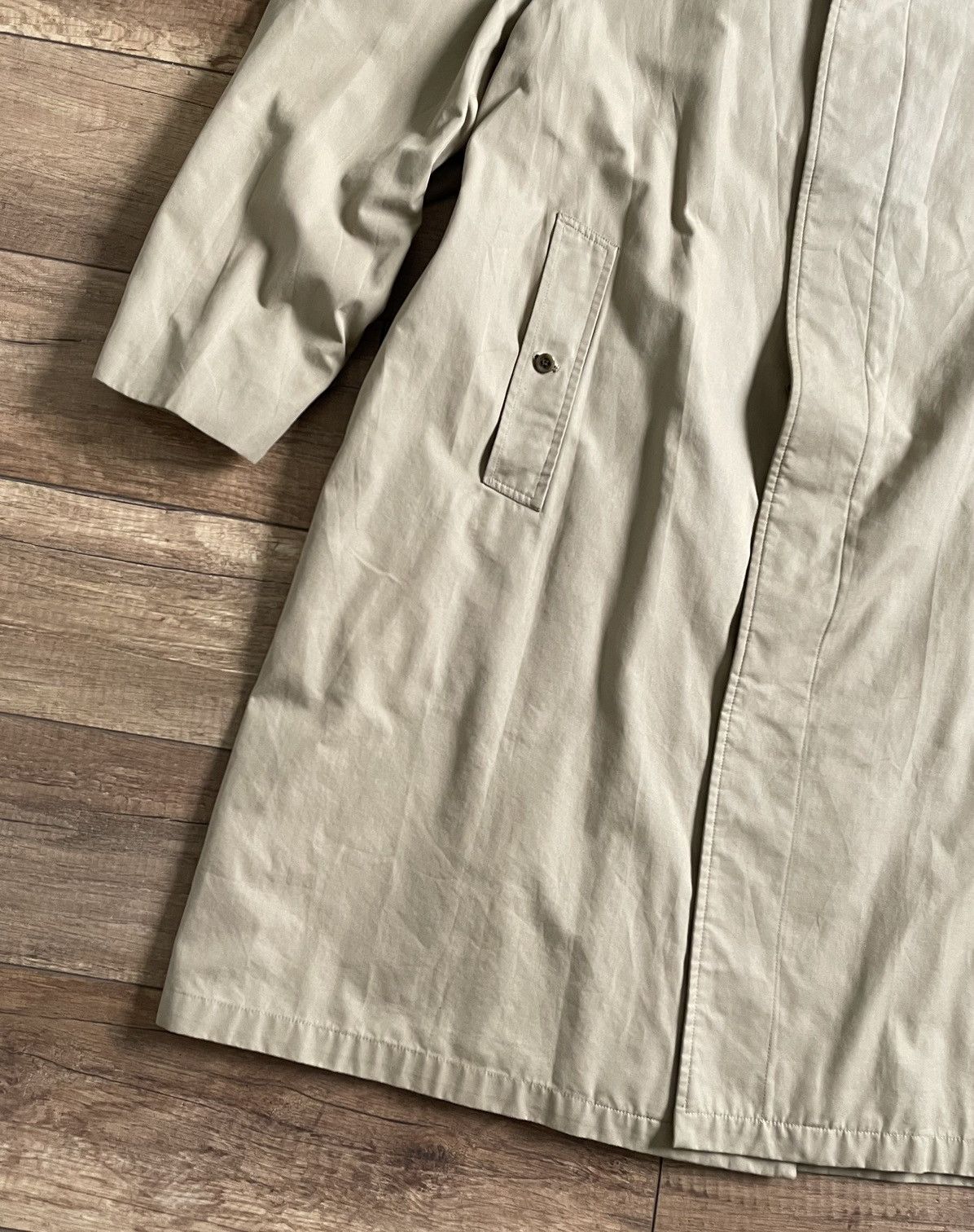Burberry Vintage Burberry Beige Long Nova Check Trench Coat Jacket Size US L / EU 52-54 / 3 - 5 Thumbnail