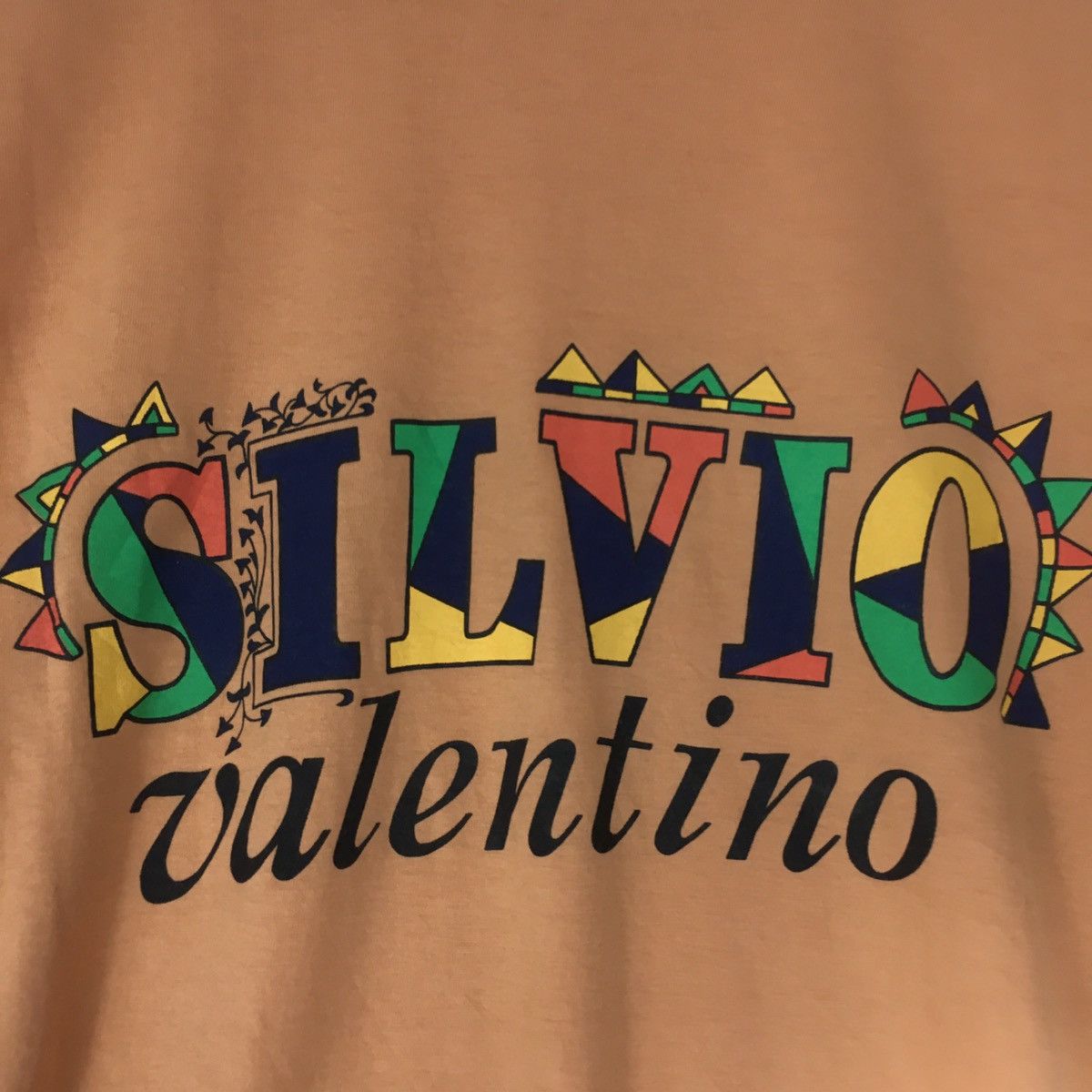 Designer × Valentino × Vintage *Rare!! Vintage Silvio Valentino T-shirt Size US M / EU 48-50 / 2 - 3 Thumbnail