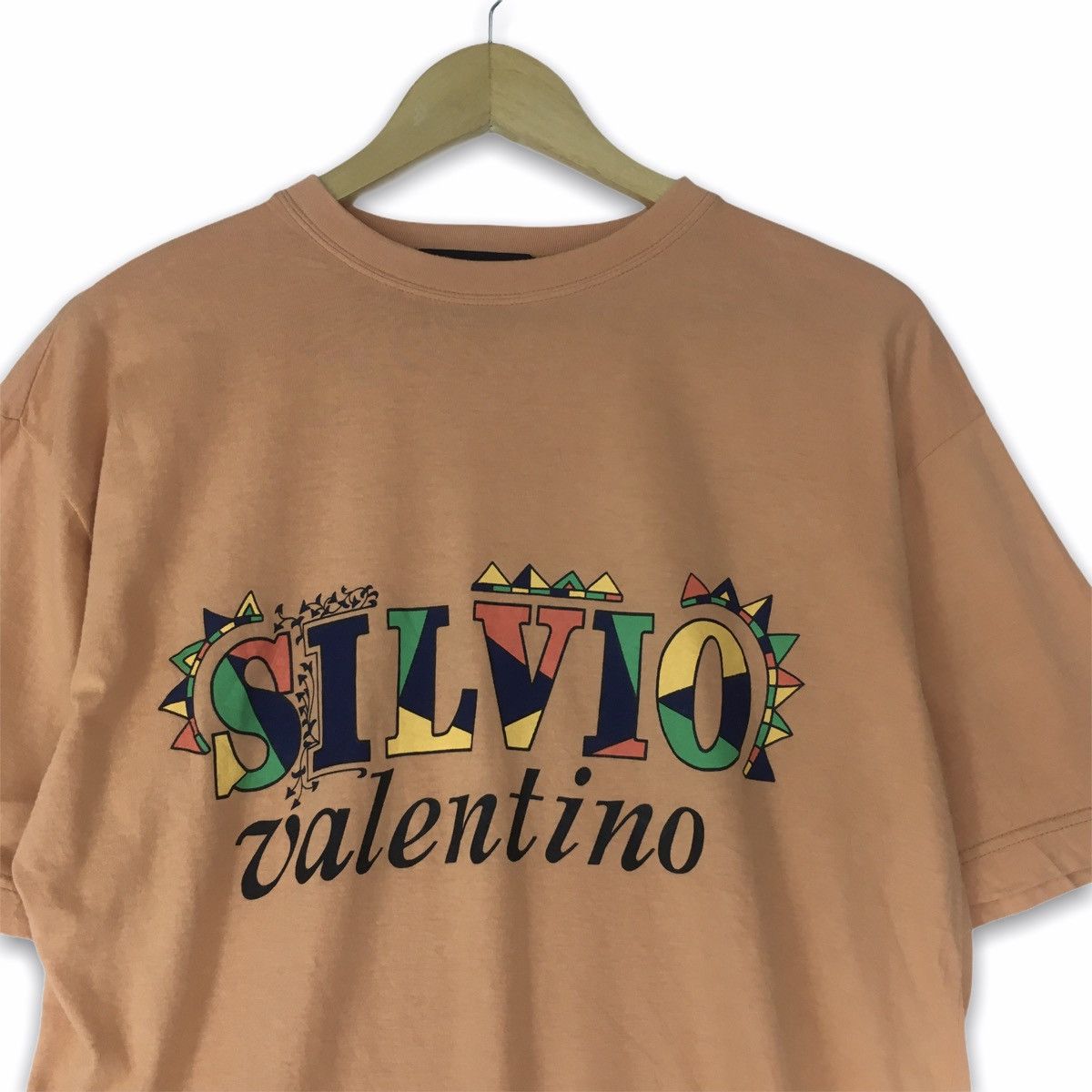 Designer × Valentino × Vintage *Rare!! Vintage Silvio Valentino T-shirt Size US M / EU 48-50 / 2 - 2 Thumbnail