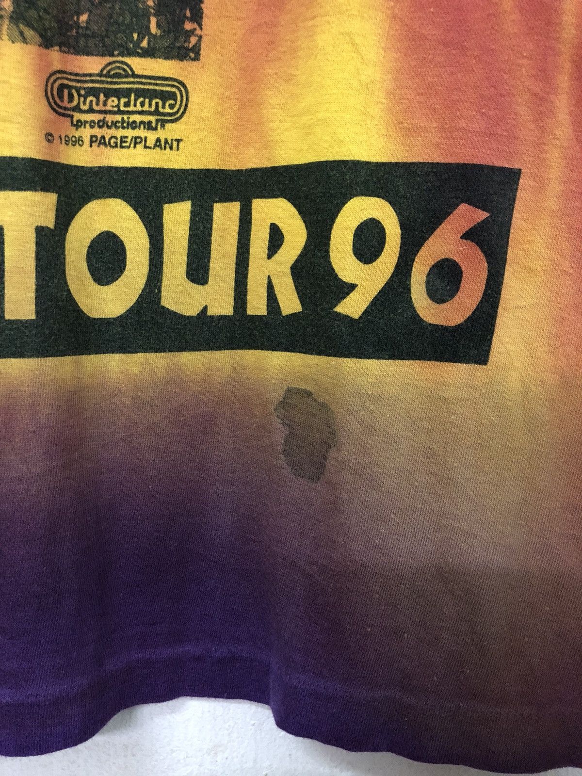 Band Tees × Led Zeppelin × Vintage Vintage 90s PAGE / PLANT Led Zeppelin 96 Tour Tee Size US XL / EU 56 / 4 - 9 Thumbnail