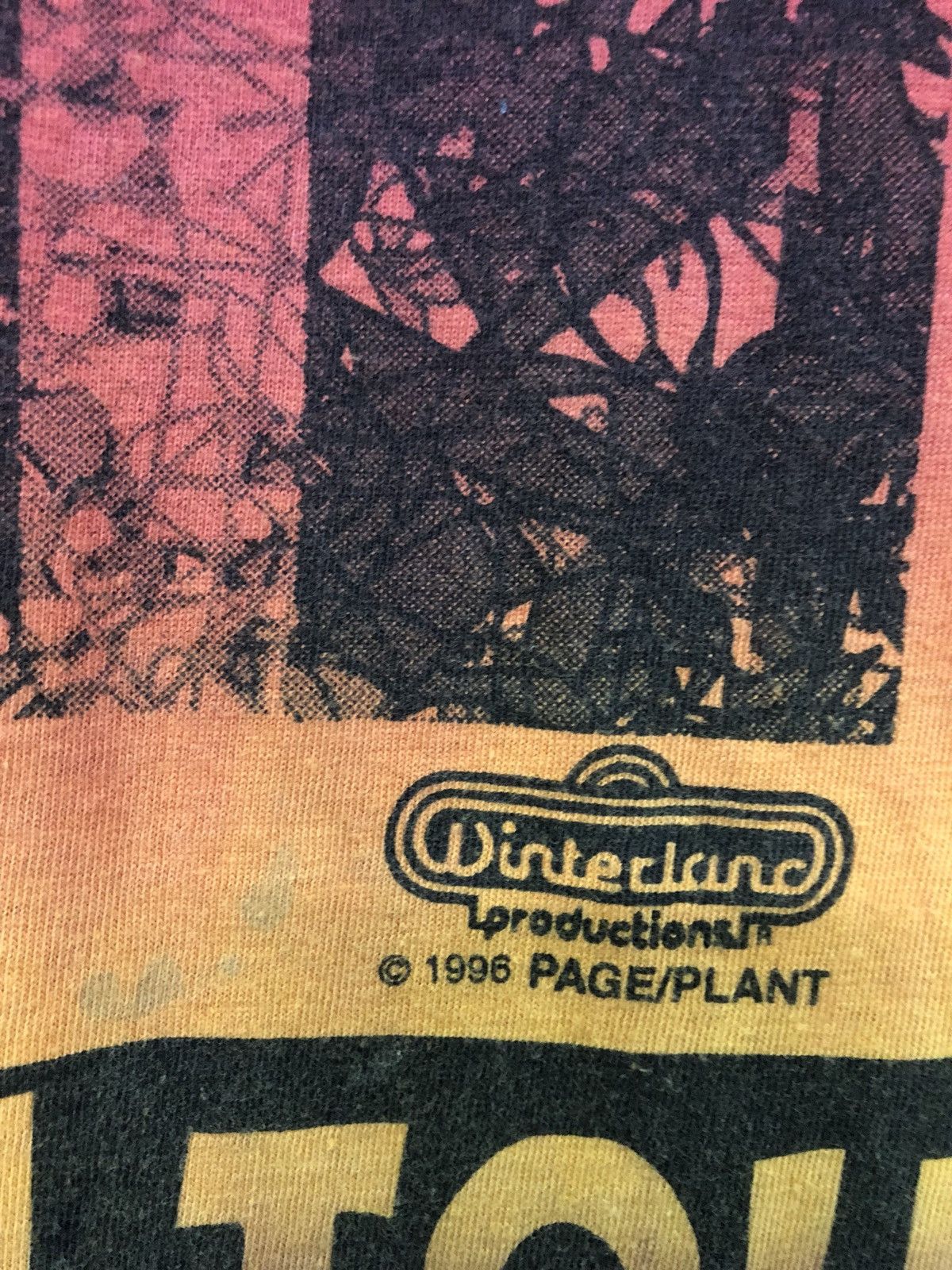 Band Tees × Led Zeppelin × Vintage Vintage 90s PAGE / PLANT Led Zeppelin 96 Tour Tee Size US XL / EU 56 / 4 - 6 Thumbnail