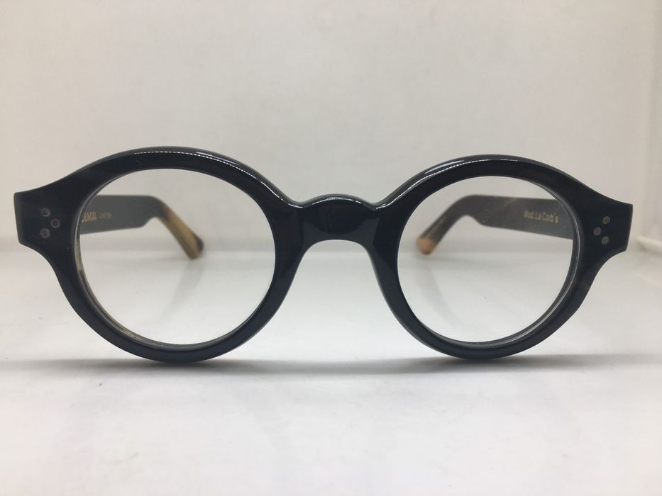 Lesca Lunetier MOD CORBUSIER ARCHITECT GENUINE HORN EYEGLASSES