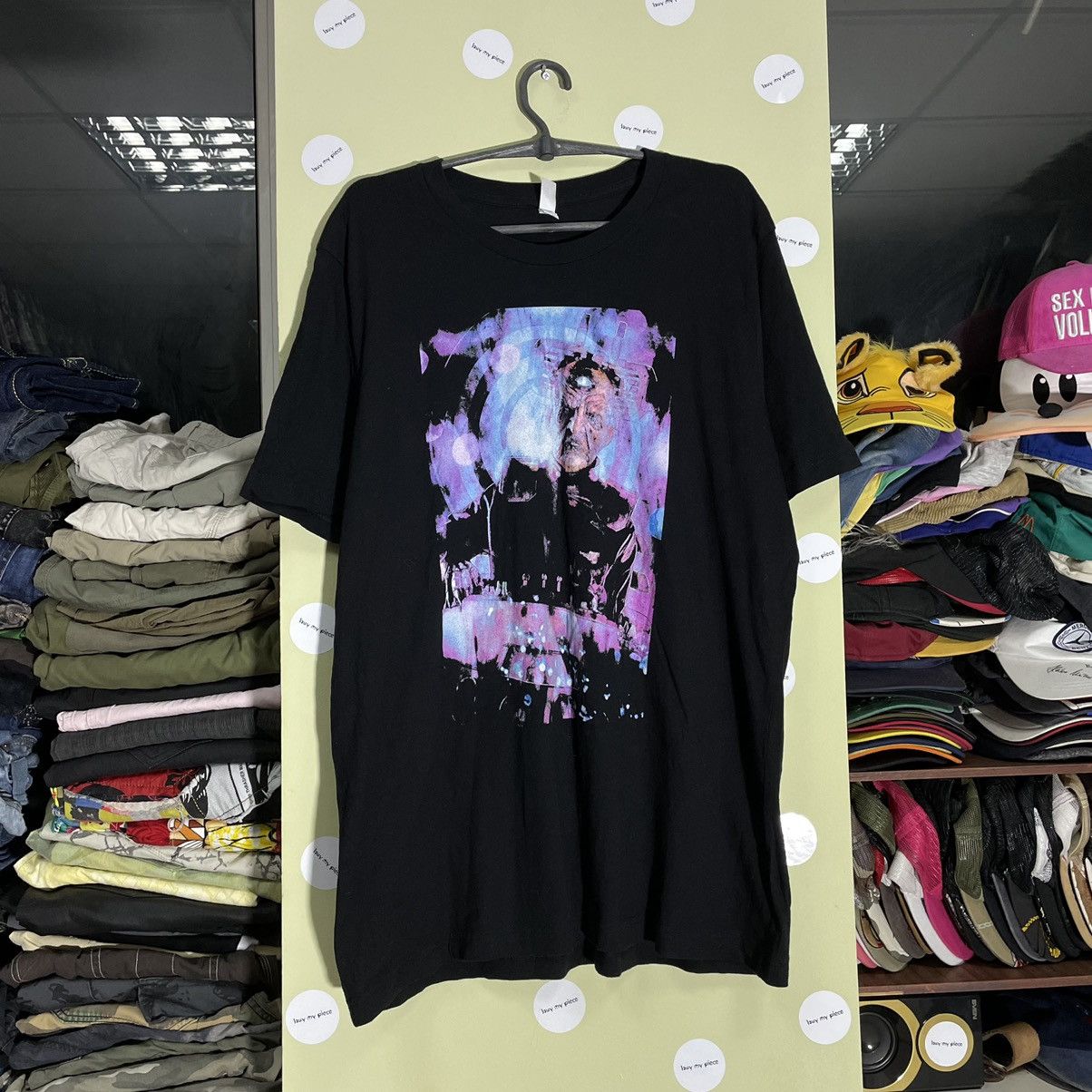 Vintage Y2K Horror Graphic Tee Sun Faded Grunge Skull Print Baggy XL Size US XL / EU 56 / 4 - 3 Thumbnail