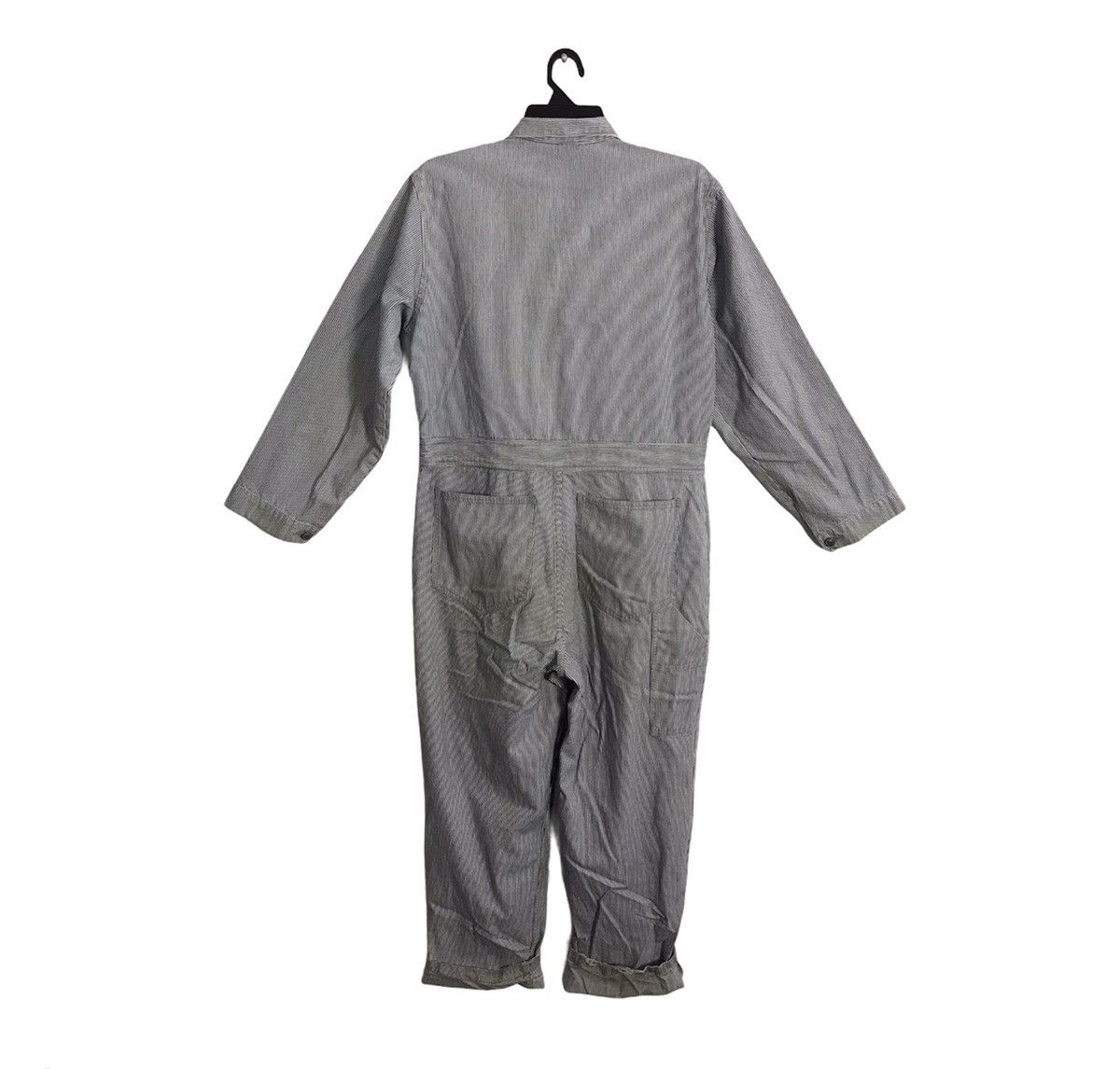 Japanese Brand × Vintage Vintage Dog House Striped Denim Pant Workwear Carpenter Size US 37 - 2 Thumbnail