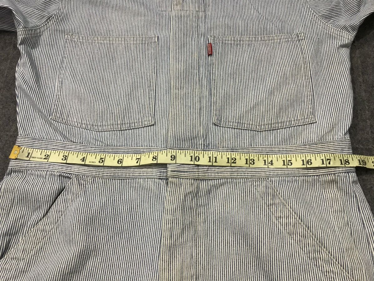 Japanese Brand × Vintage Vintage Dog House Striped Denim Pant Workwear Carpenter Size US 37 - 9 Thumbnail