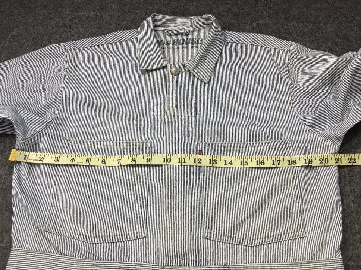 Japanese Brand × Vintage Vintage Dog House Striped Denim Pant Workwear Carpenter Size US 37 - 8 Thumbnail