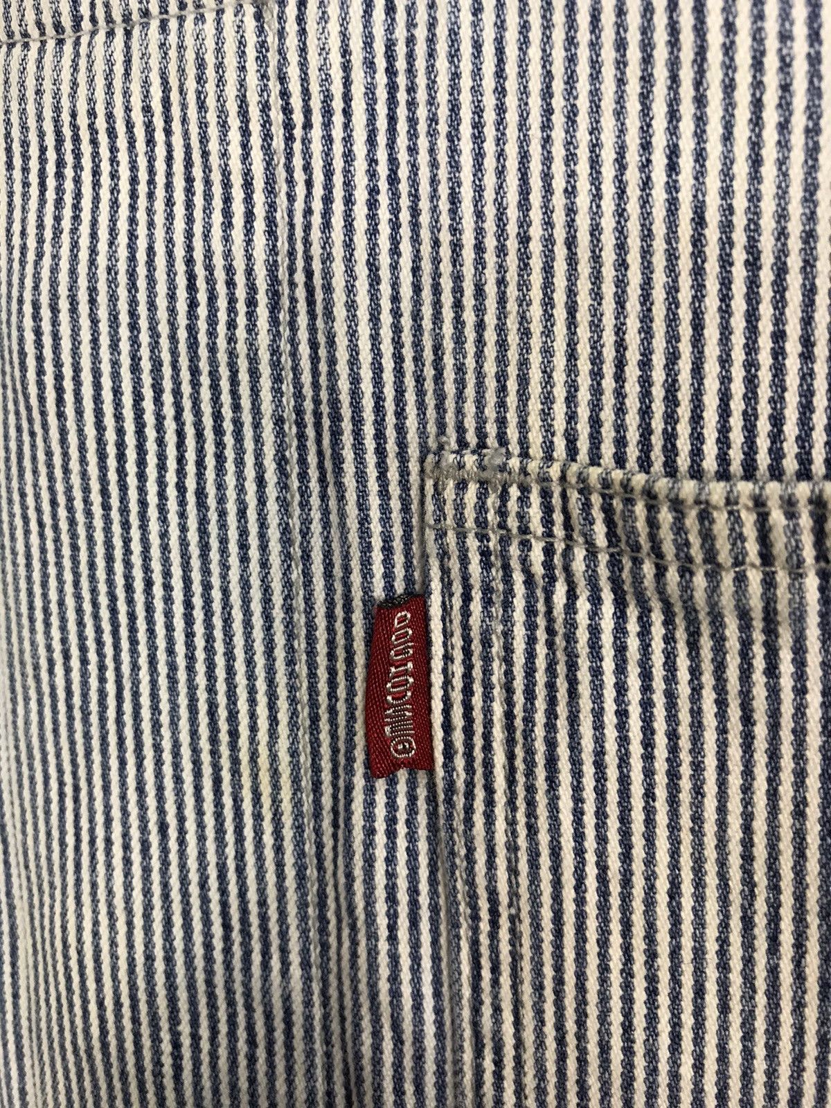 Japanese Brand × Vintage Vintage Dog House Striped Denim Pant Workwear Carpenter Size US 37 - 16 Thumbnail