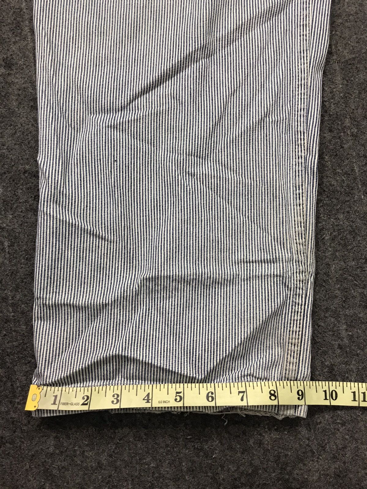 Japanese Brand × Vintage Vintage Dog House Striped Denim Pant Workwear Carpenter Size US 37 - 14 Thumbnail