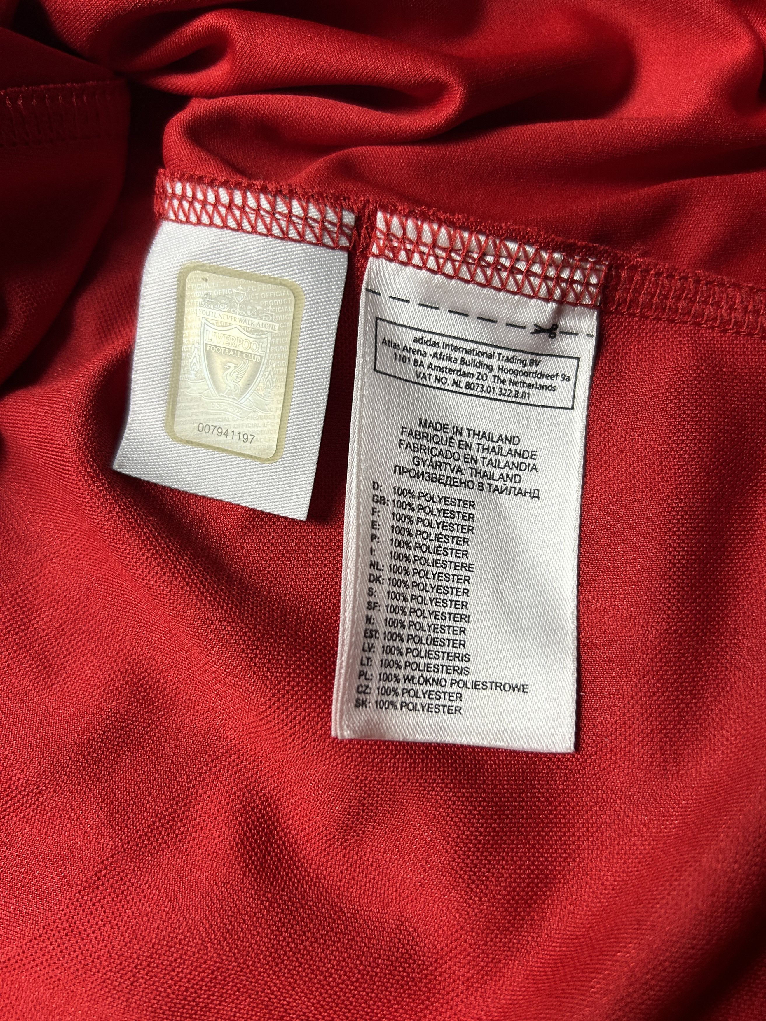 Adidas Adidas Liverpool Andy Carroll 2010 Home Jersey Size US XL / EU 56 / 4 - 7 Thumbnail