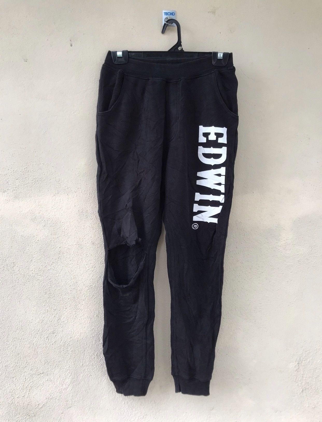 Edwin × Japanese Brand JapaneseBrand Edwin Distressed Jogger Pant Size US 30 / EU 46 - 1 Thumbnail