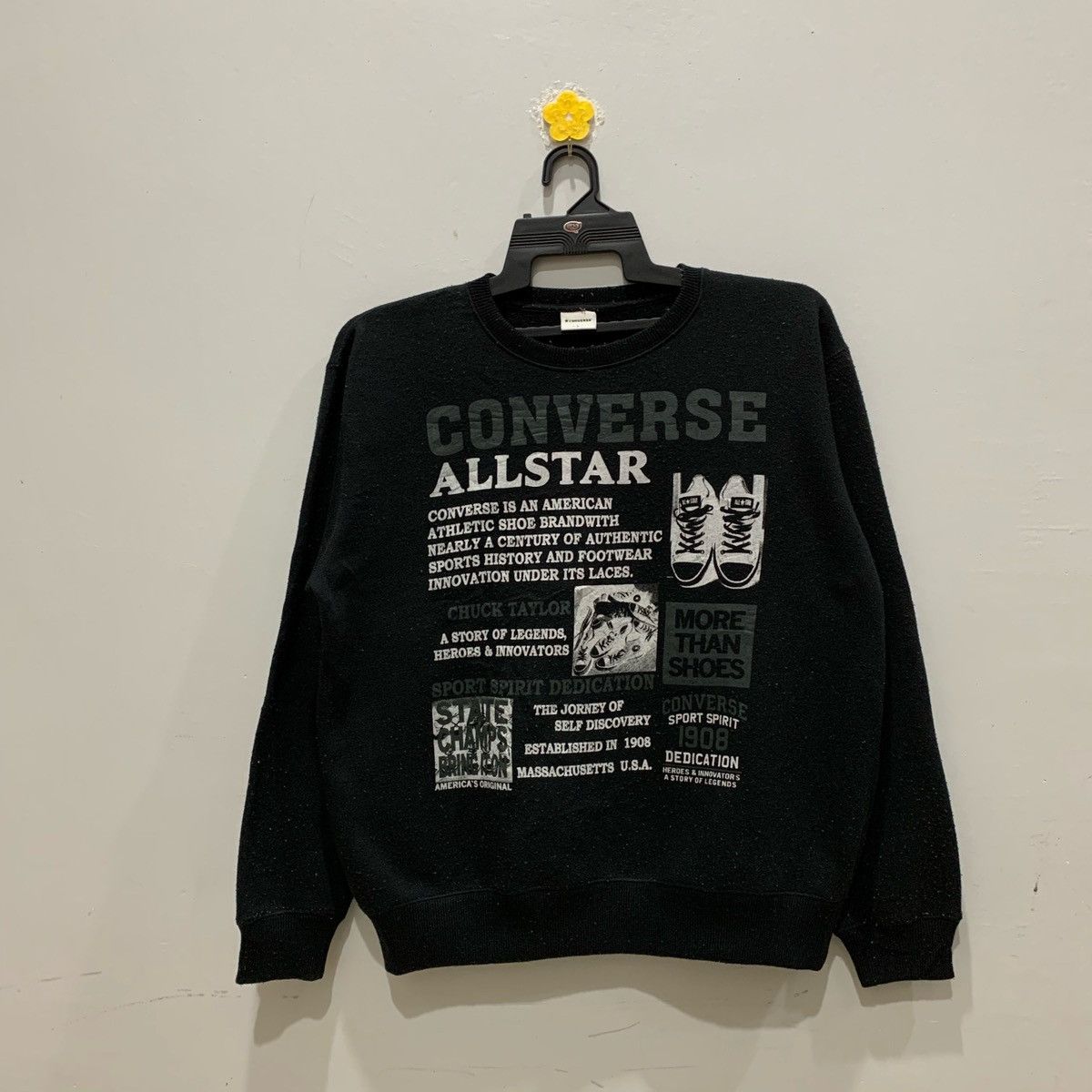 Converse CONVERSE Sweatshirts nice design Size L Size US L / EU 52-54 / 3 - 2 Thumbnail