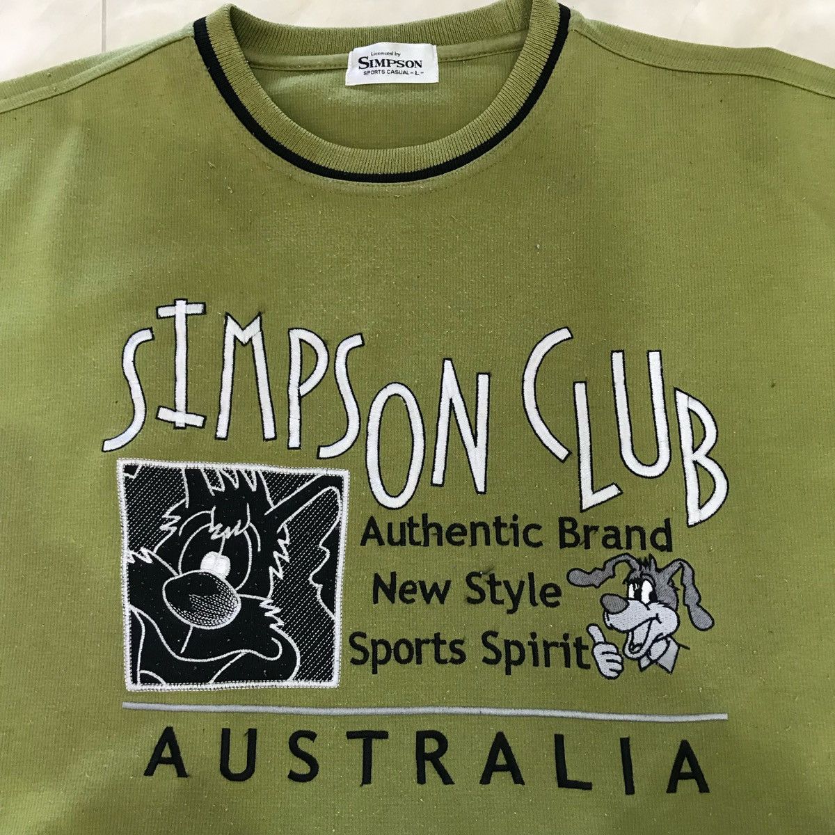 Japanese Brand × The Simpsons × Vintage SIMPSON SON Sweatshirts Big Spellout Size L Fits size XL Size US XL / EU 56 / 4 - 6 Thumbnail